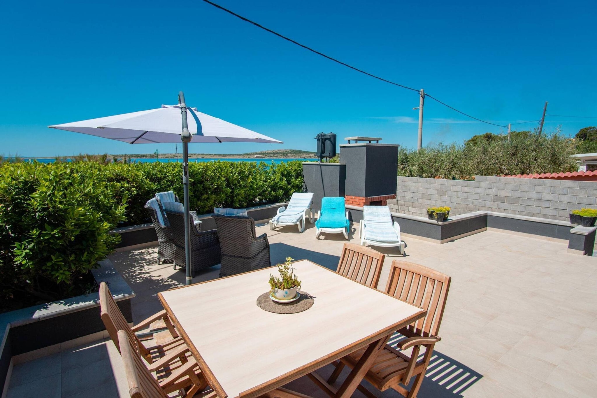 Beach house Festini-Terrasbalkon