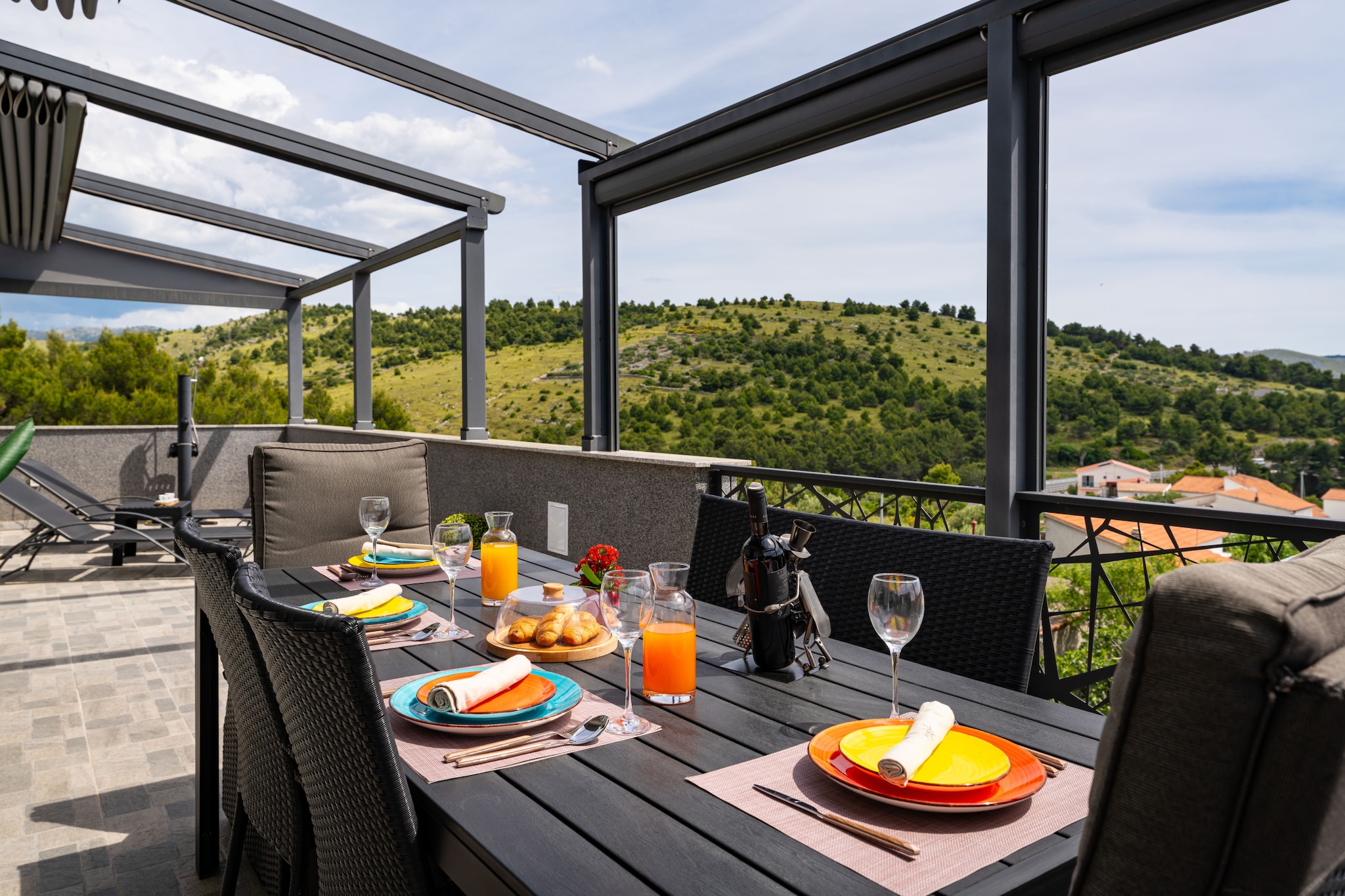 Sea view penthouse Nikita-Terrasse / balcon