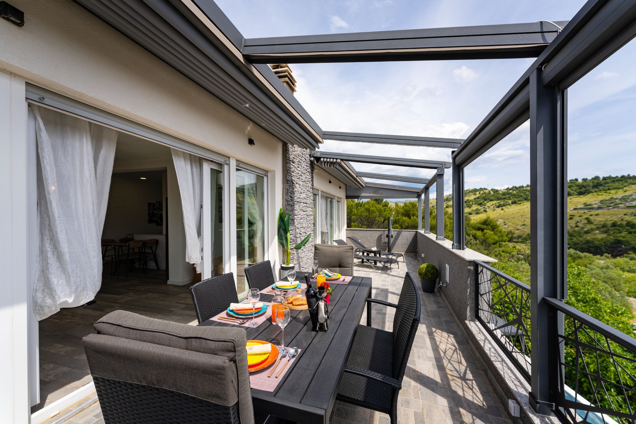 Sea view penthouse Nikita-Terrasse / balcon