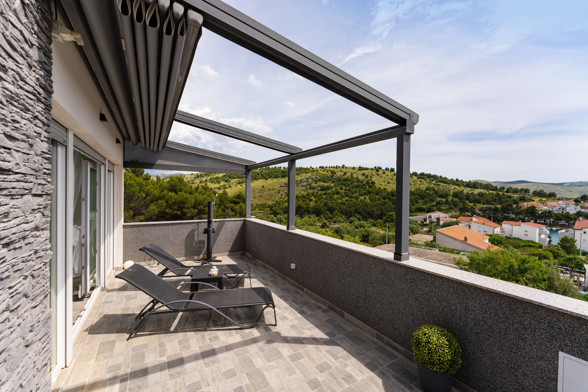 Sea view penthouse Nikita-Terrasse / balcon