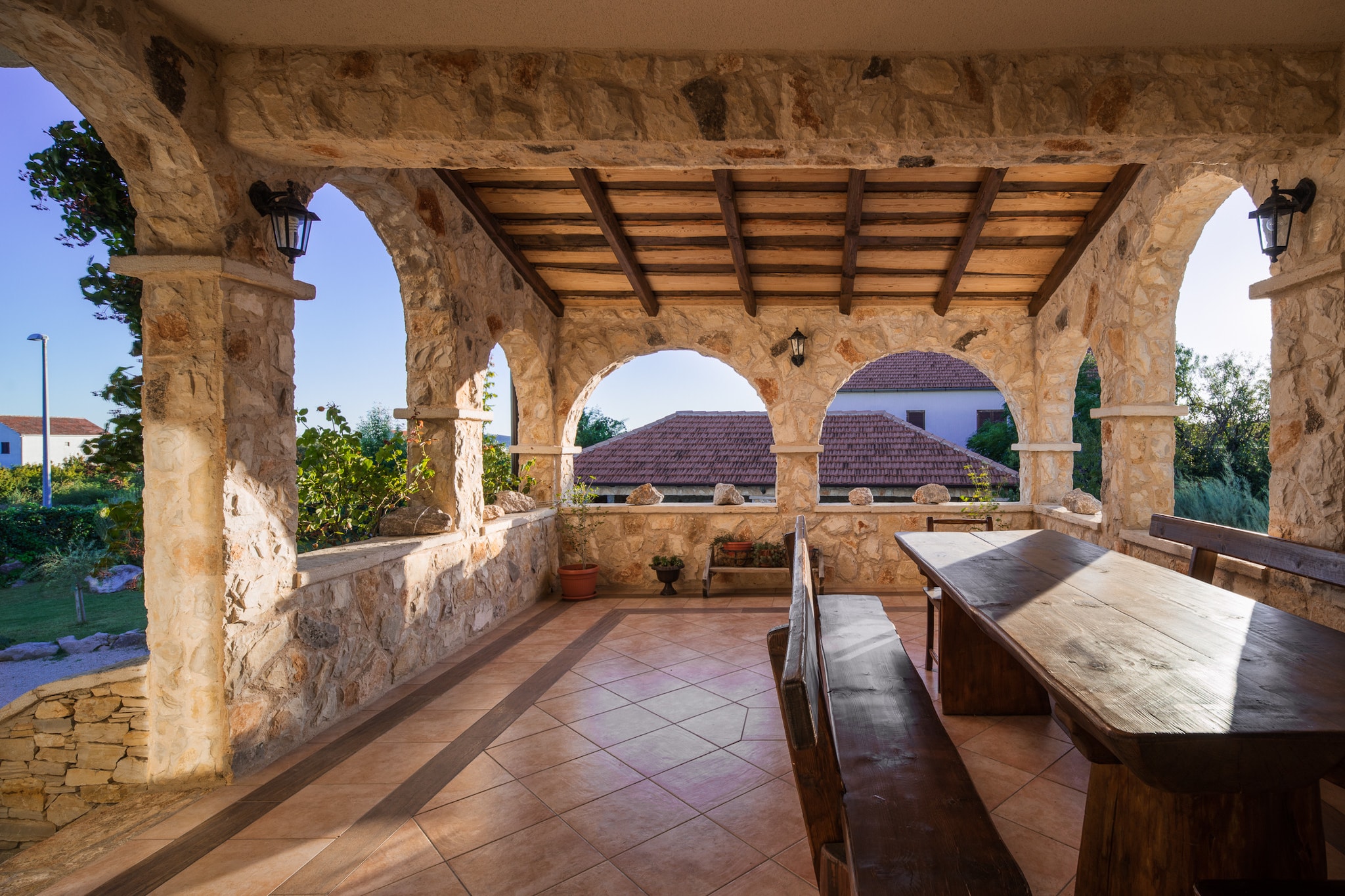 Villa Olea with private heated pool-Terrasbalkon