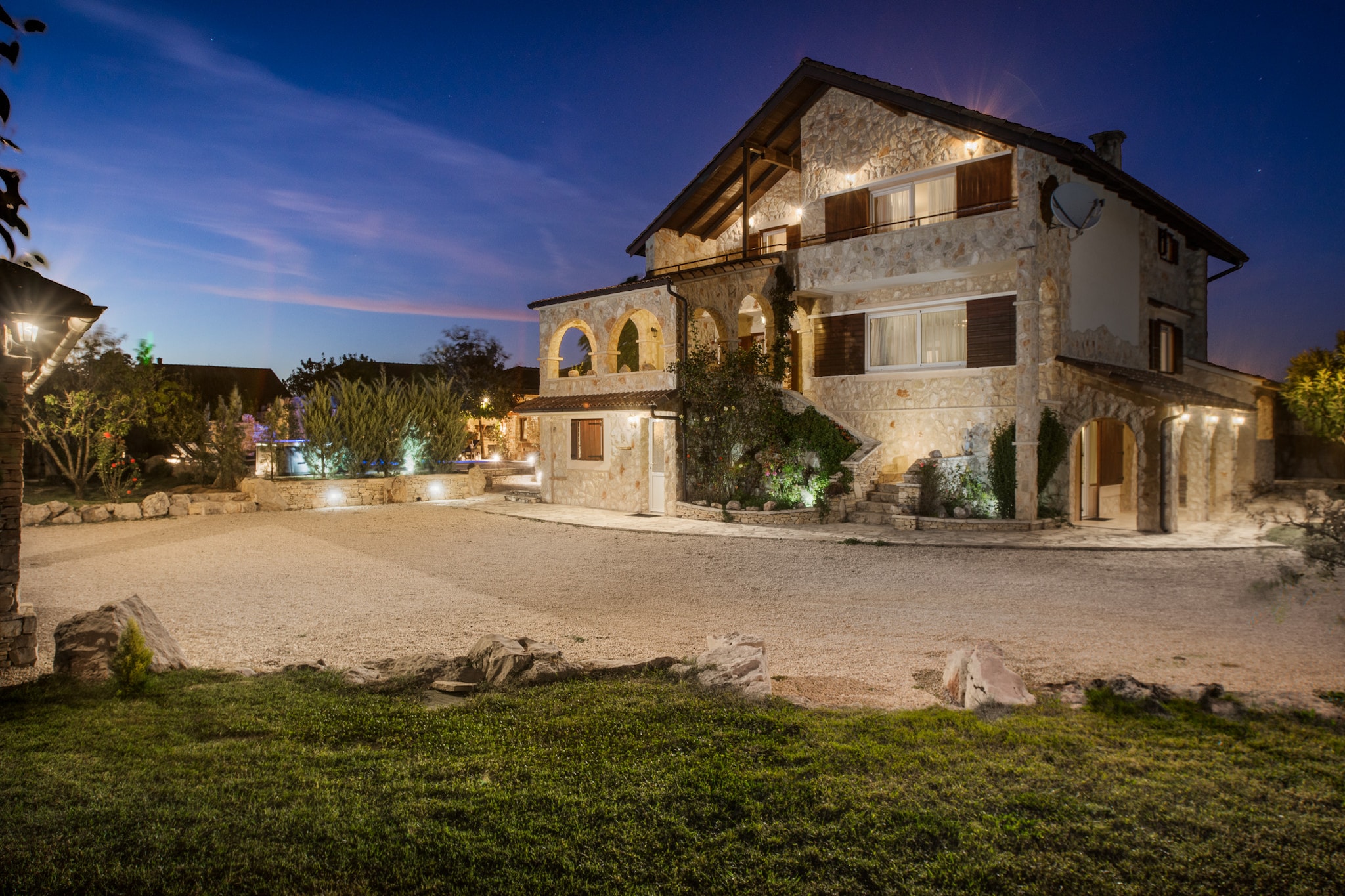 Villa Olea with private heated pool-Buitenkant zomer