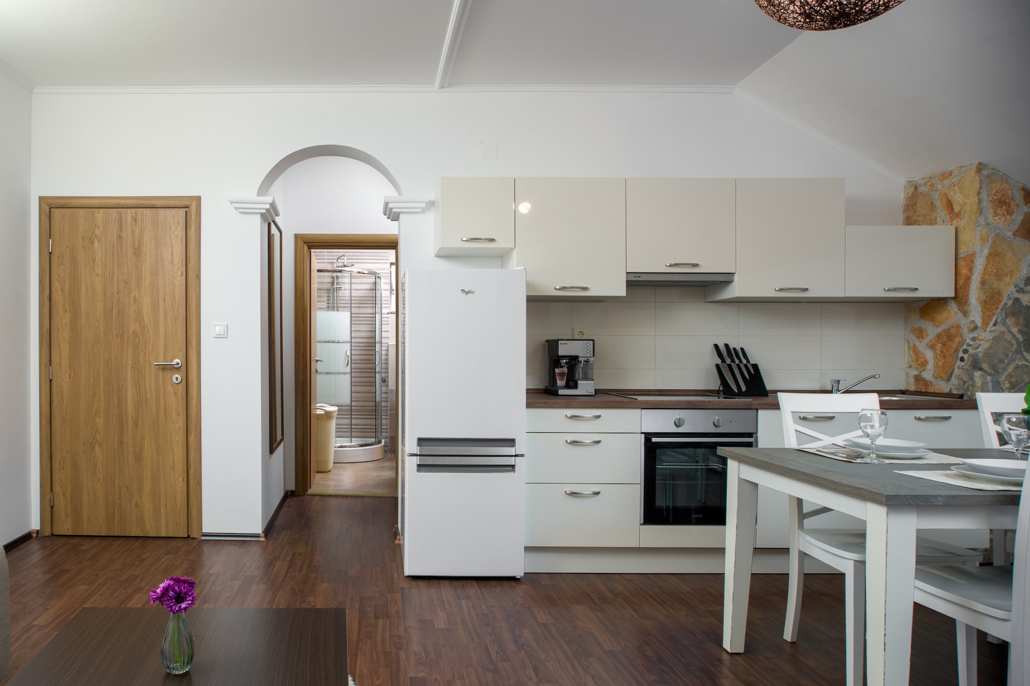 Villa Olea with private heated pool-Keuken