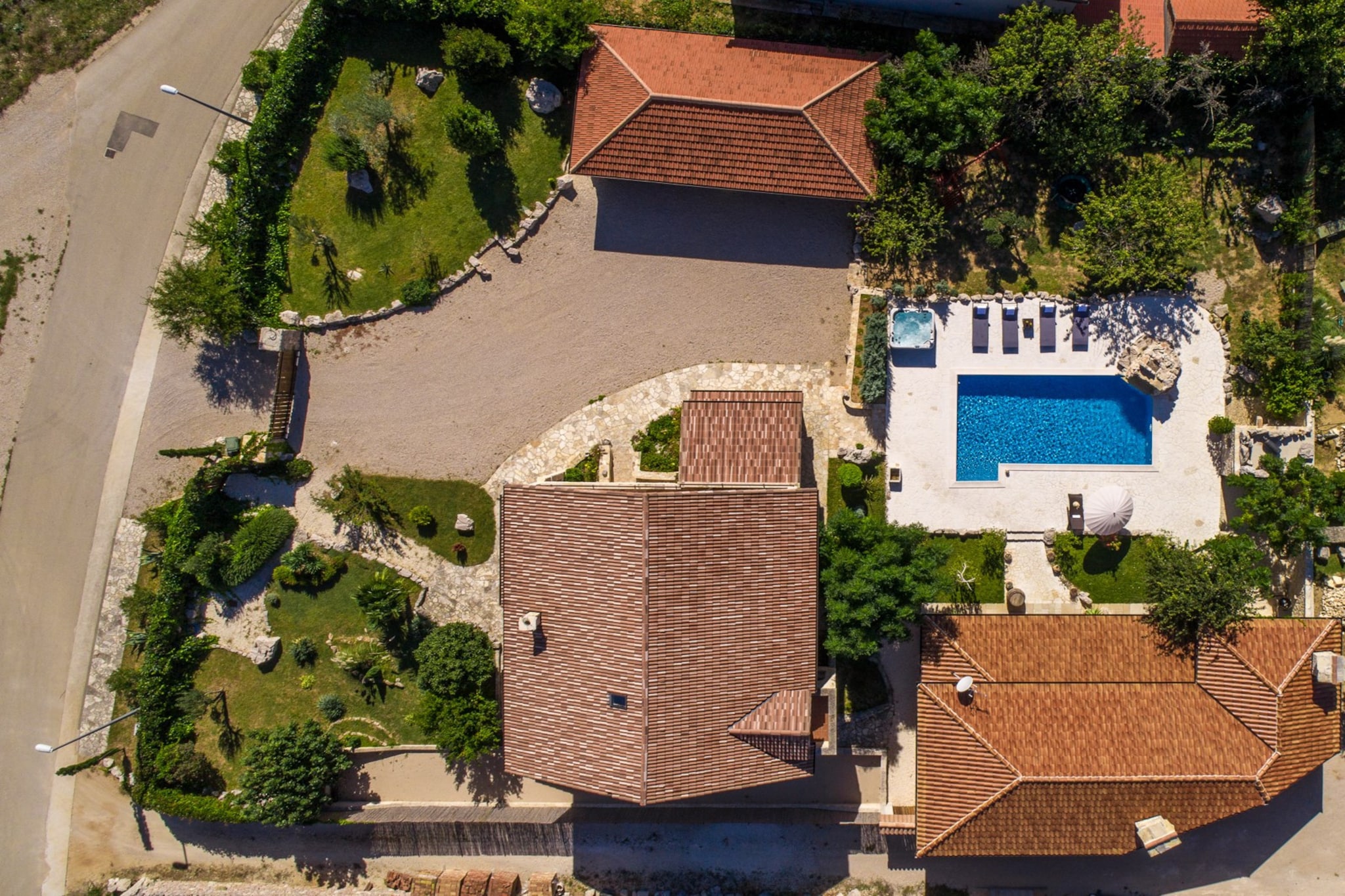 Villa Olea with private heated pool-Buitenkant zomer