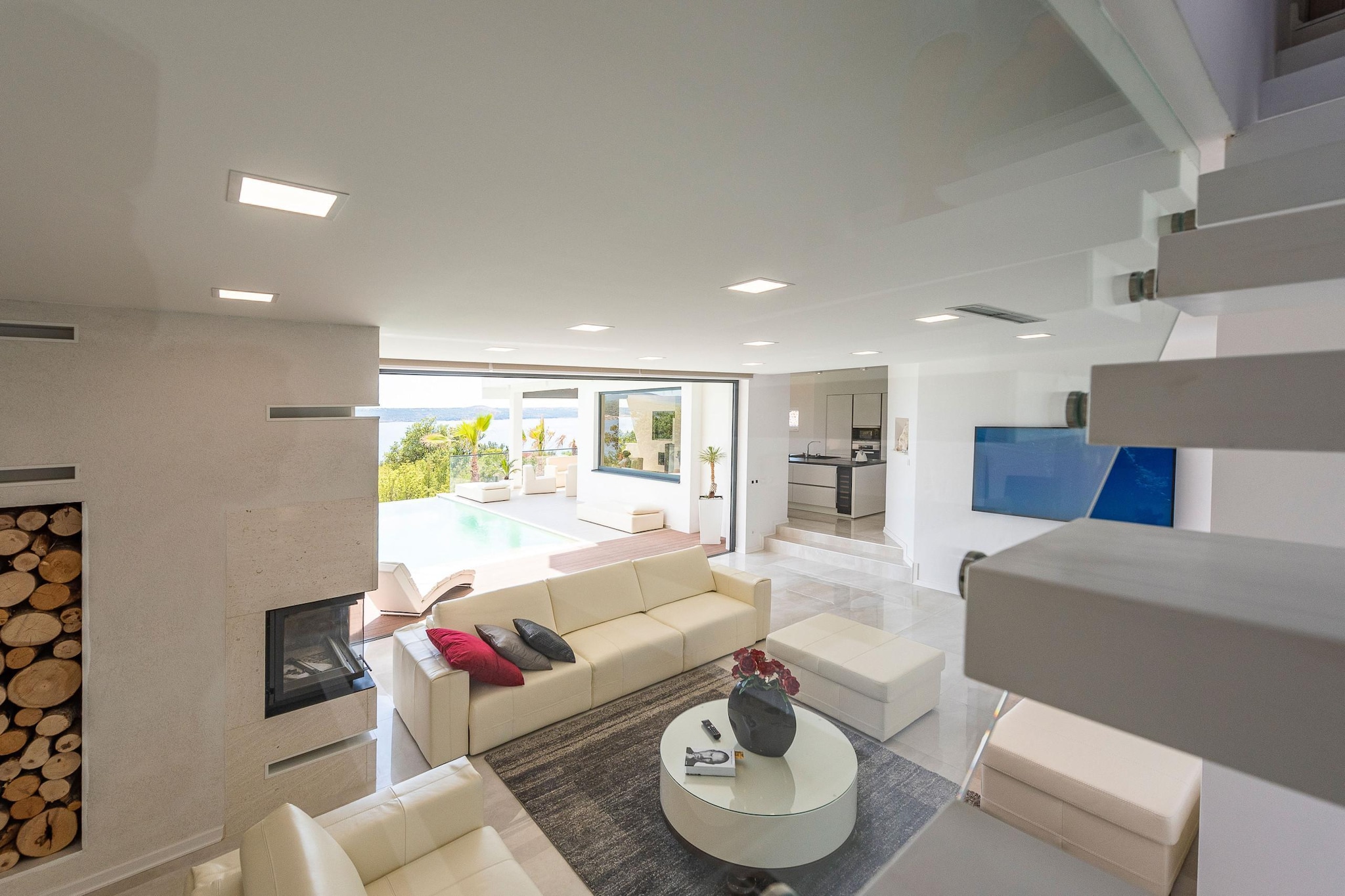 Luxury villa Michelle-Woonkamer