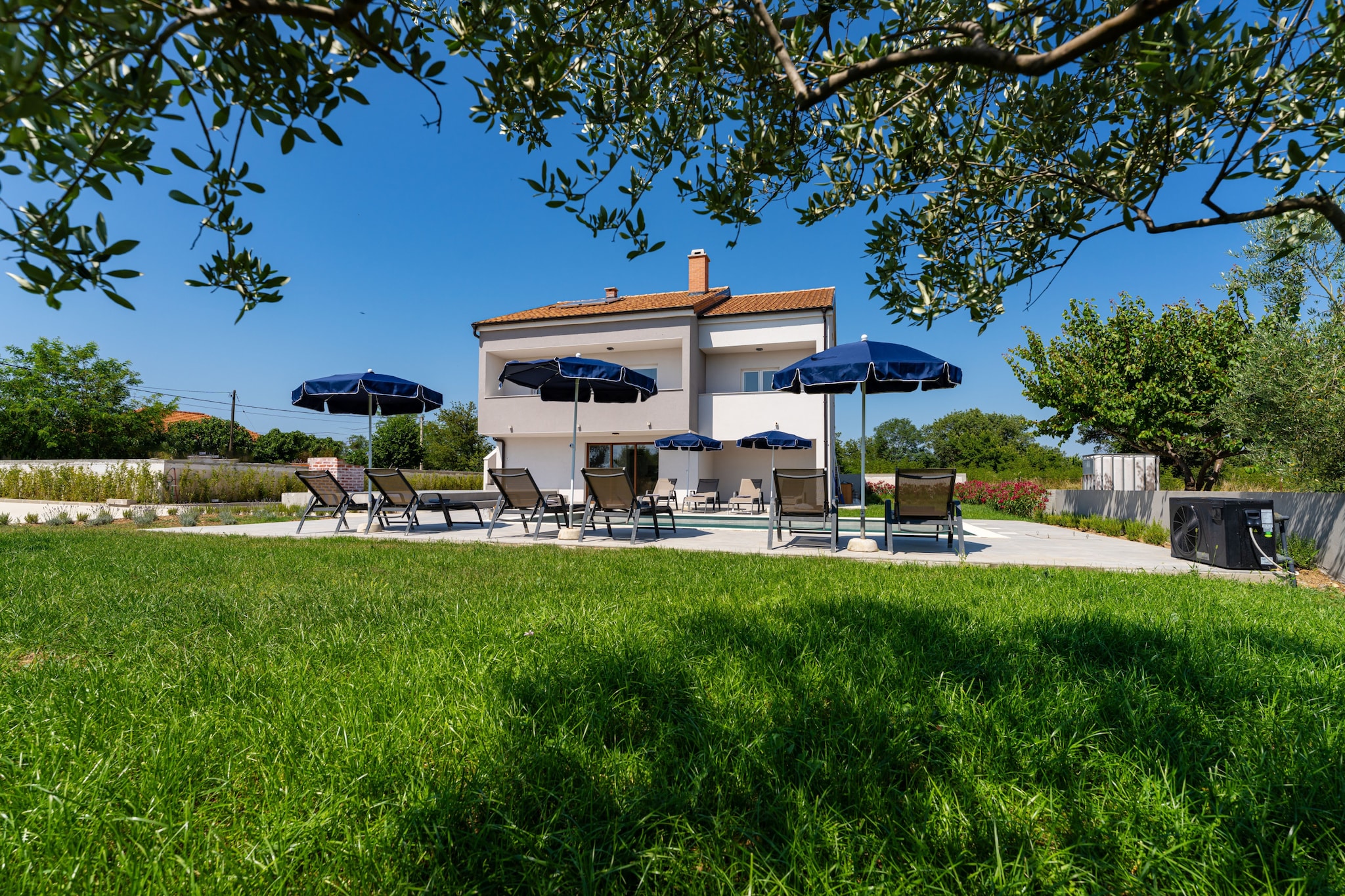 Villa Campi Dalmatia-Tuinen zomer