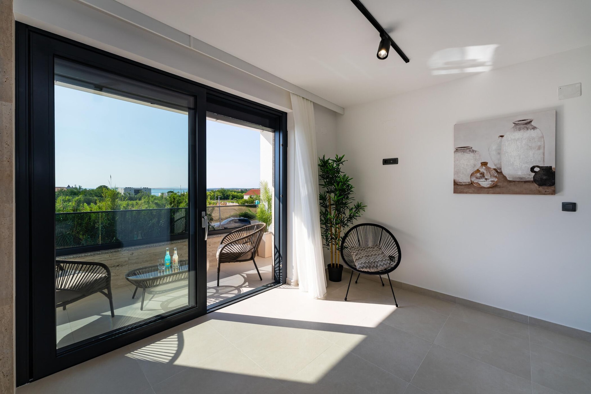 Sea view apartment LaMag-Terrasbalkon