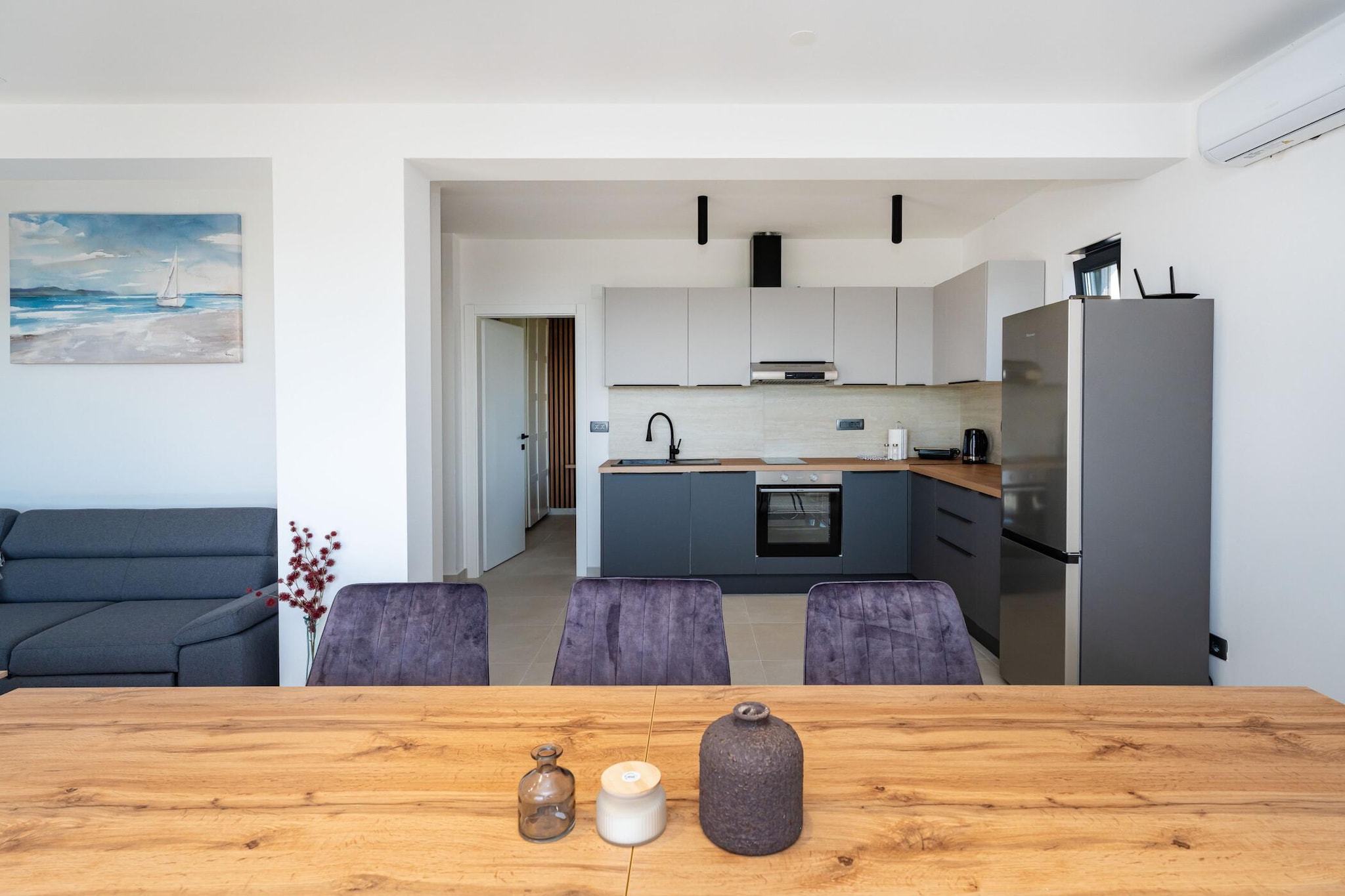 Sea view apartment LaMag-Keuken