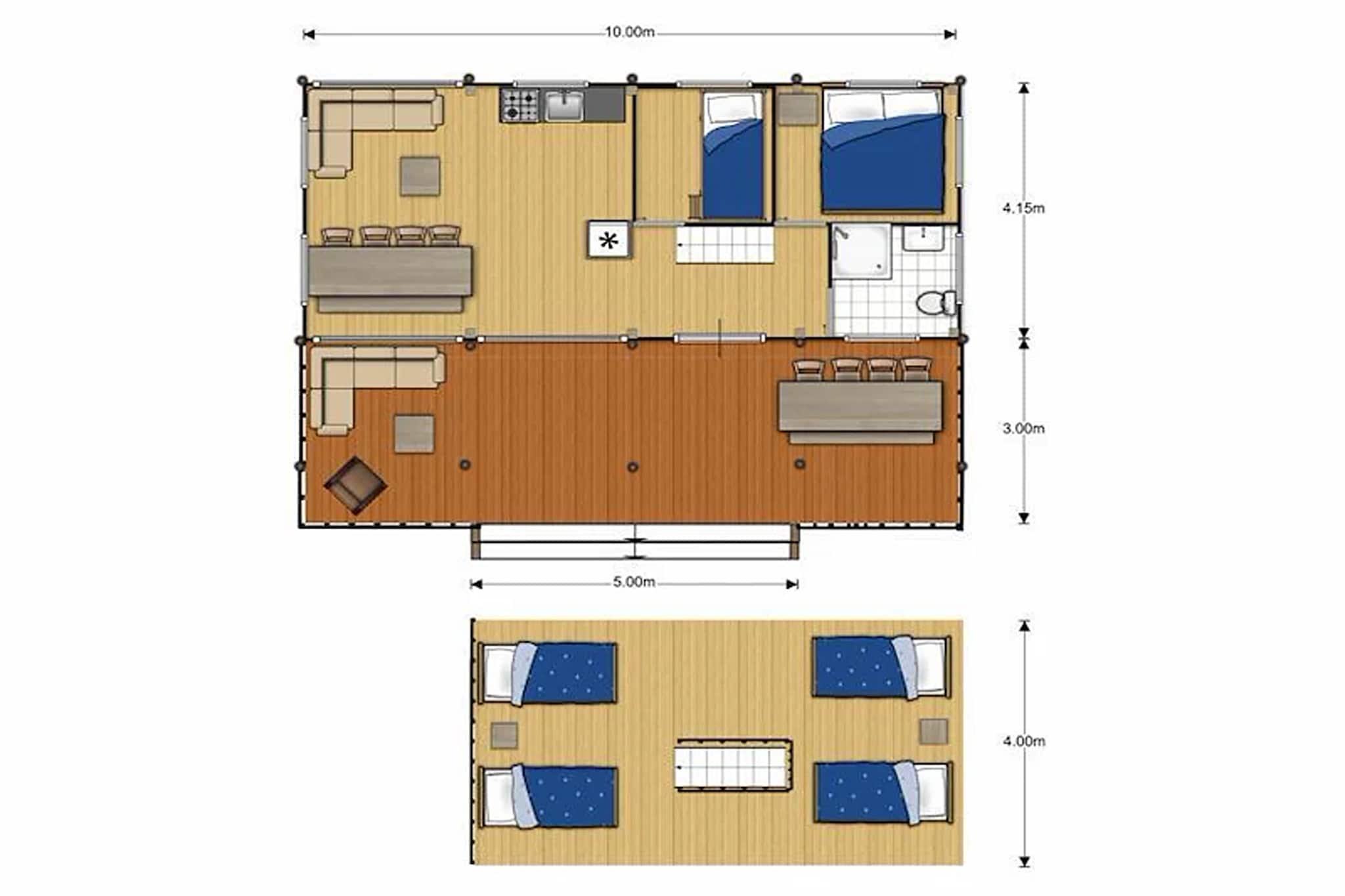 Safari Tent House for 8 in Kesteren