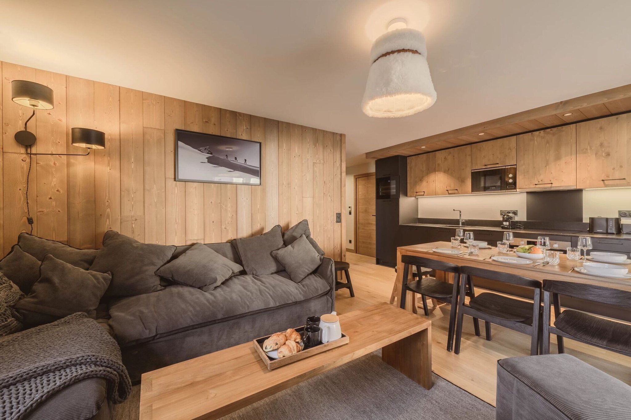 Residence L’ÉCLAT DES VÉRIAZ A40S-Woonkamer