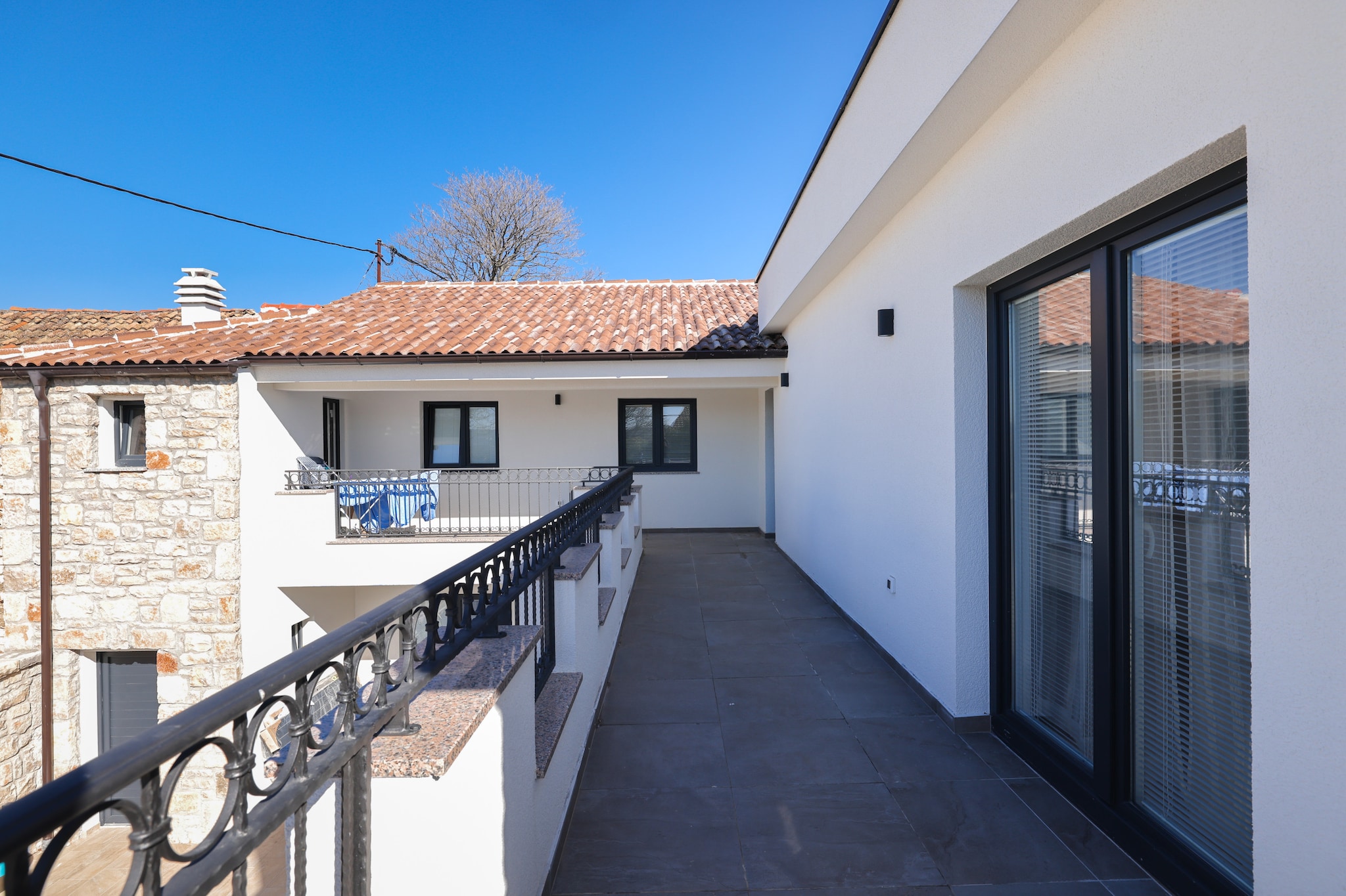 Villa Sokol with private pool-Terrasbalkon