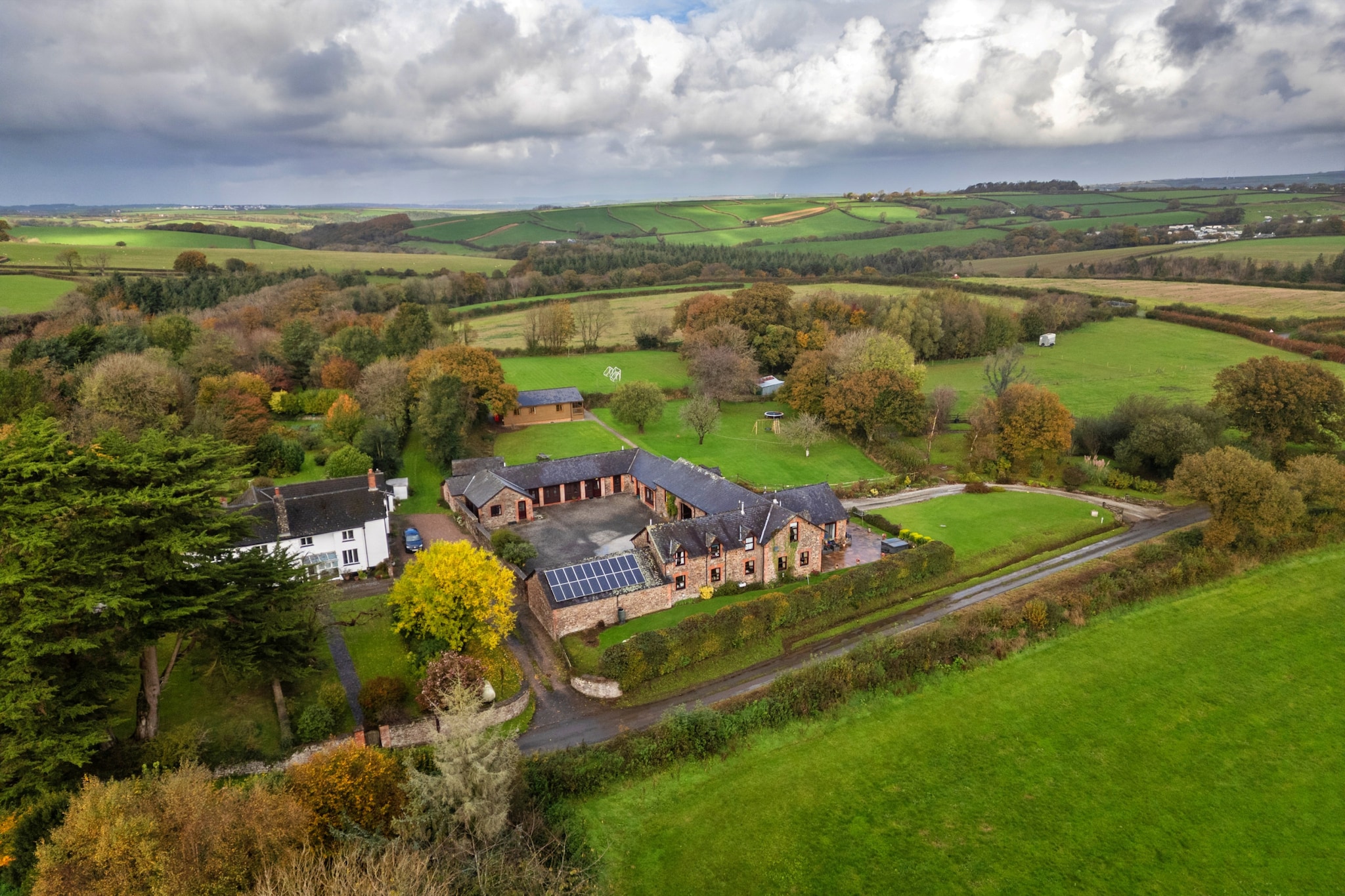 Warren Cottage, Stowford - Gebieden zomer 1km