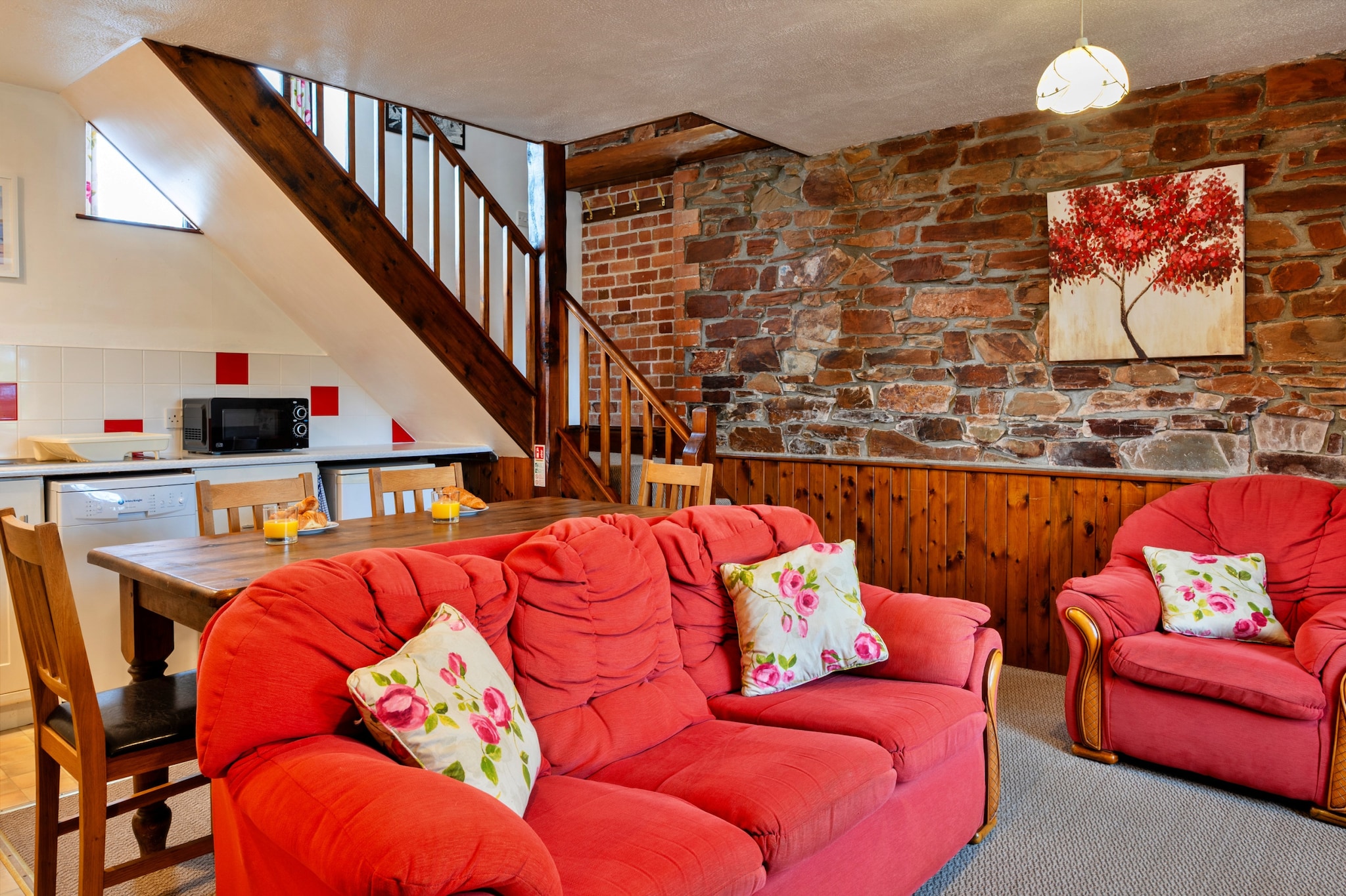 Old Nog Cottage, Stowford - Woonkamer
