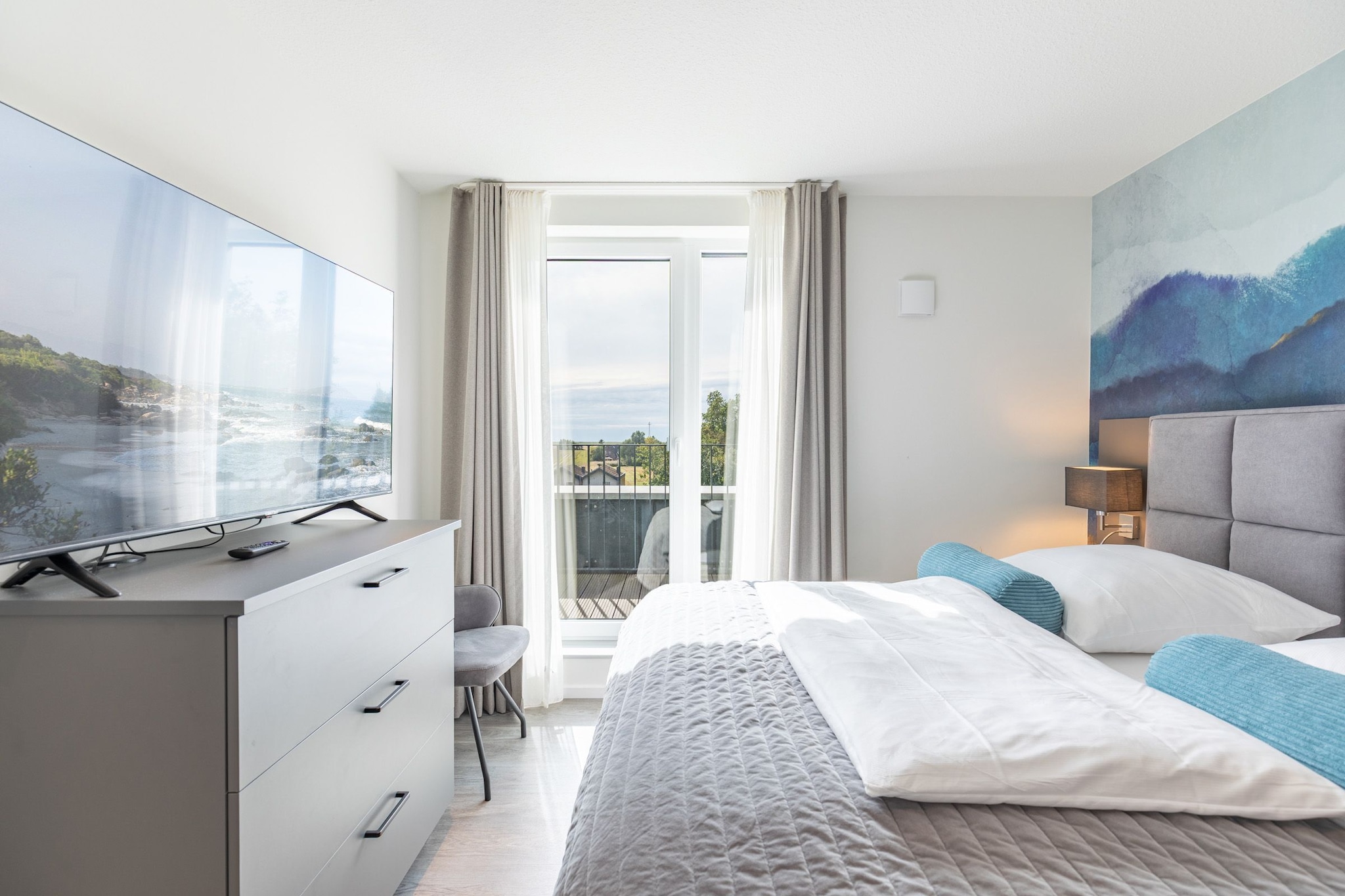 Deichblick de Luxe auf Nordstrand-Slaapkamer