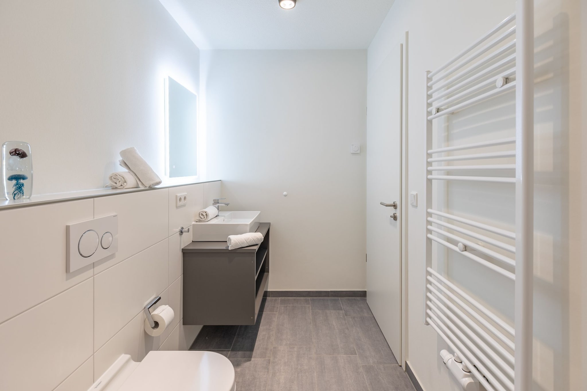 Deichblick de Luxe auf Nordstrand-Badkamer