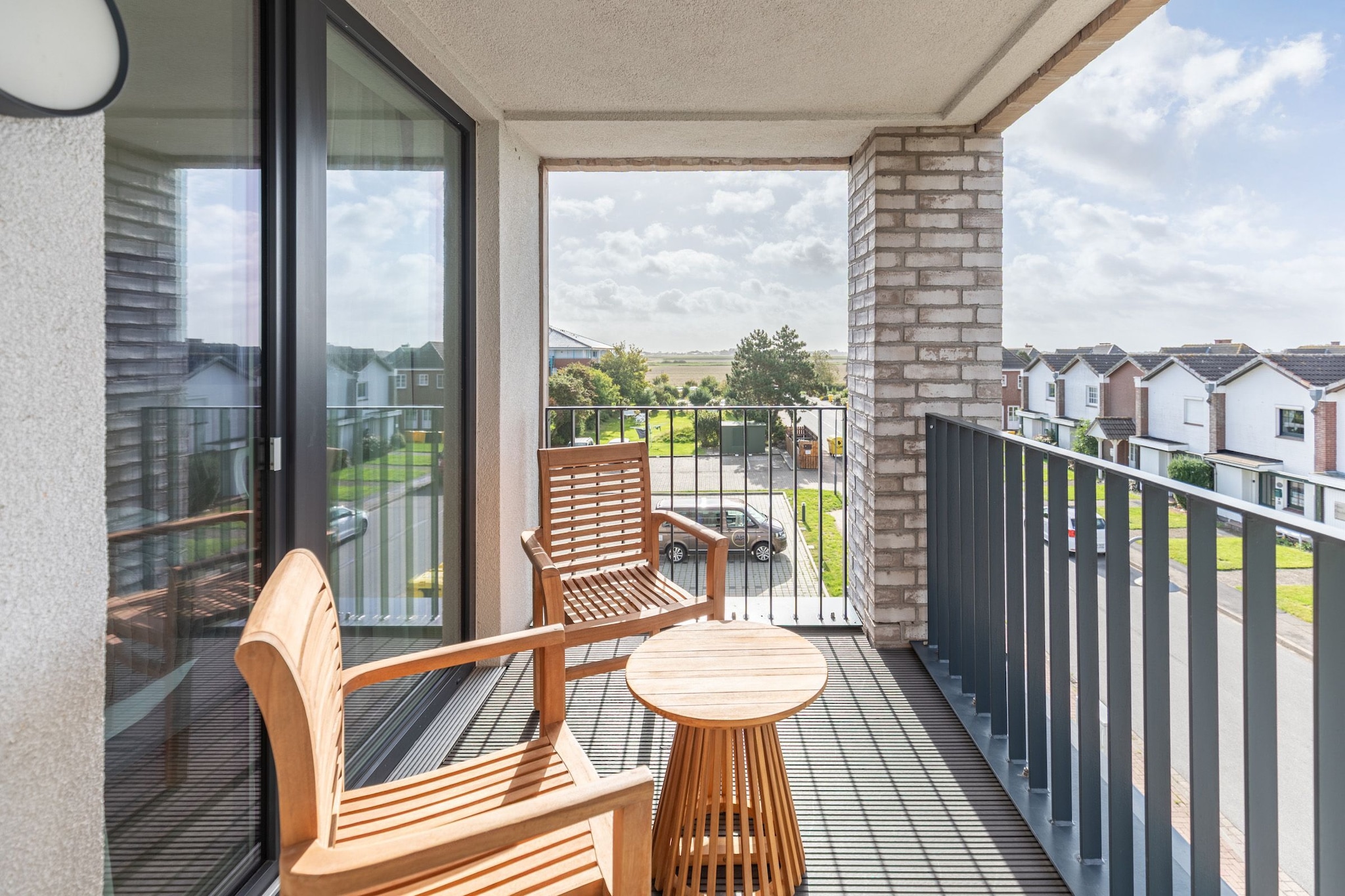 Hallighafen de Luxe auf Nordstrand-Terrasse / balcon