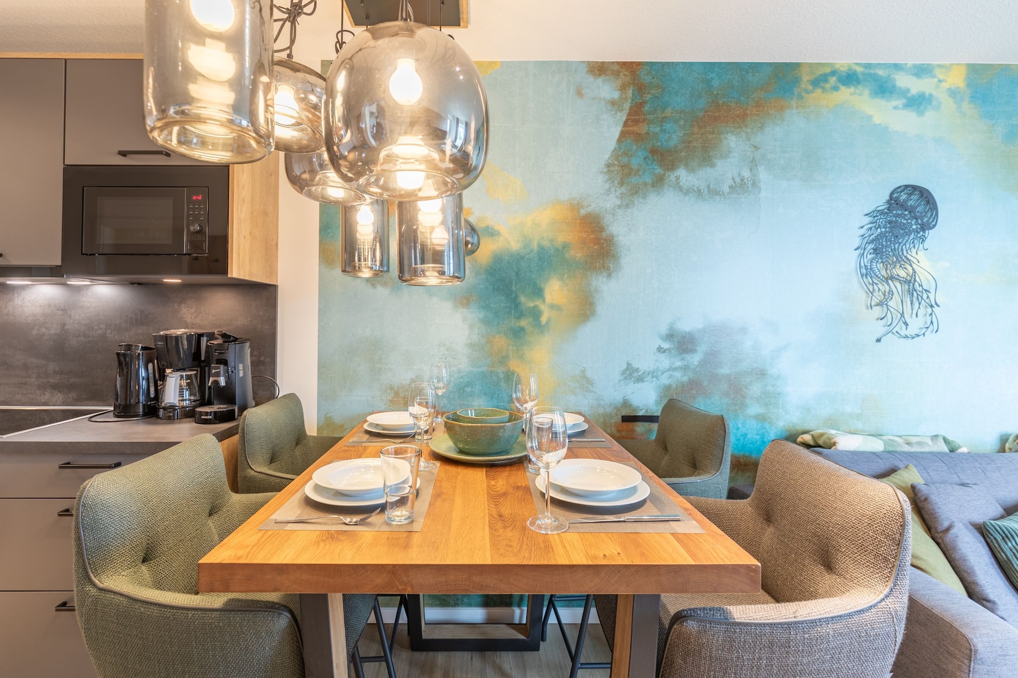 Küstenbrise de Luxe auf Nordstrand-Eetkamer