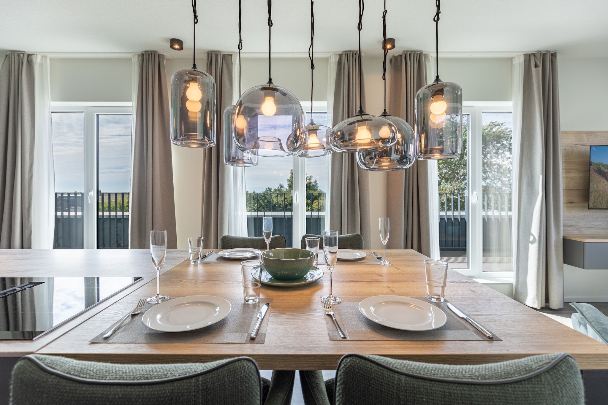 Penthouse de Luxe auf Nordstrand-Eetkamer