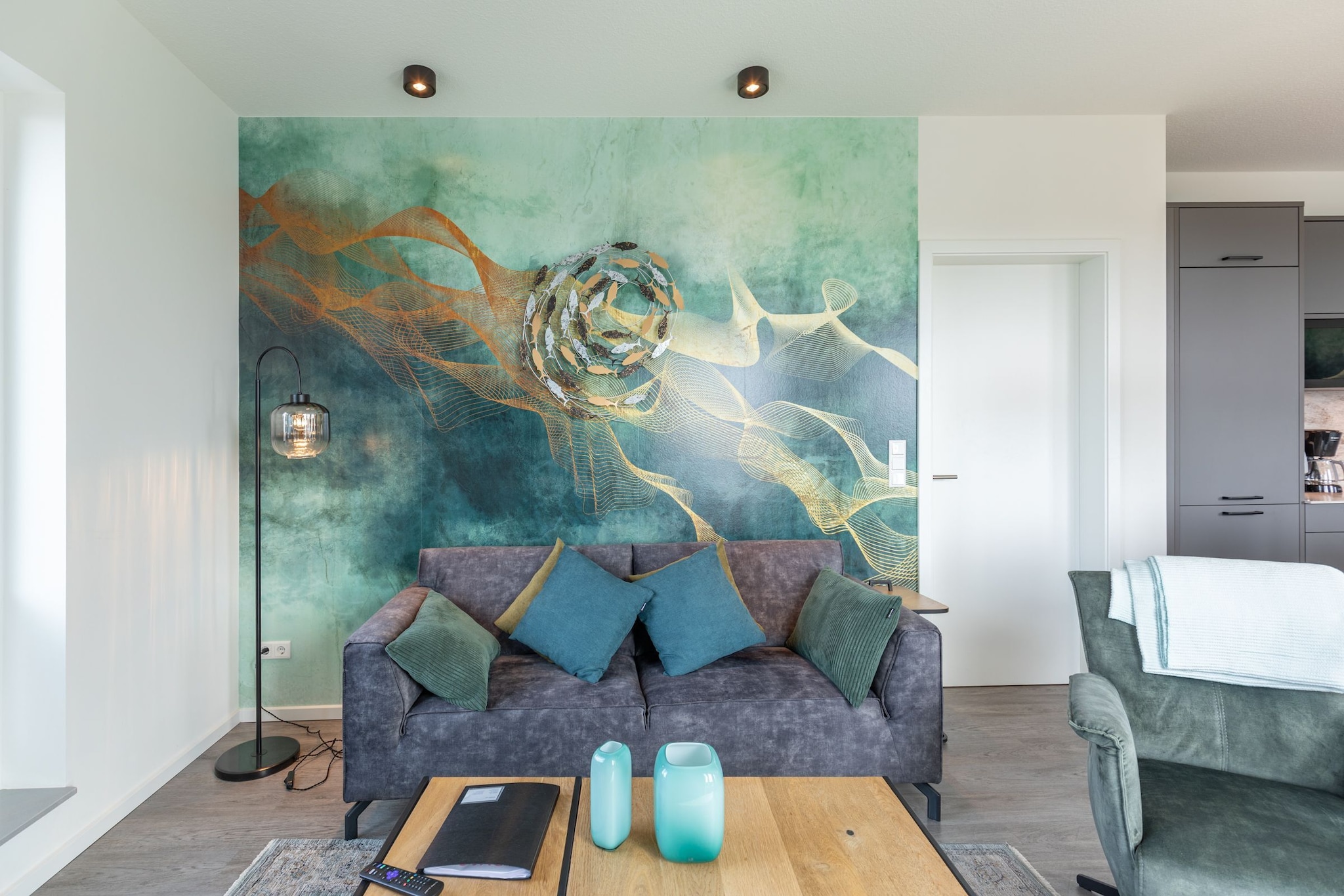 Penthouse de Luxe auf Nordstrand-Woonkamer