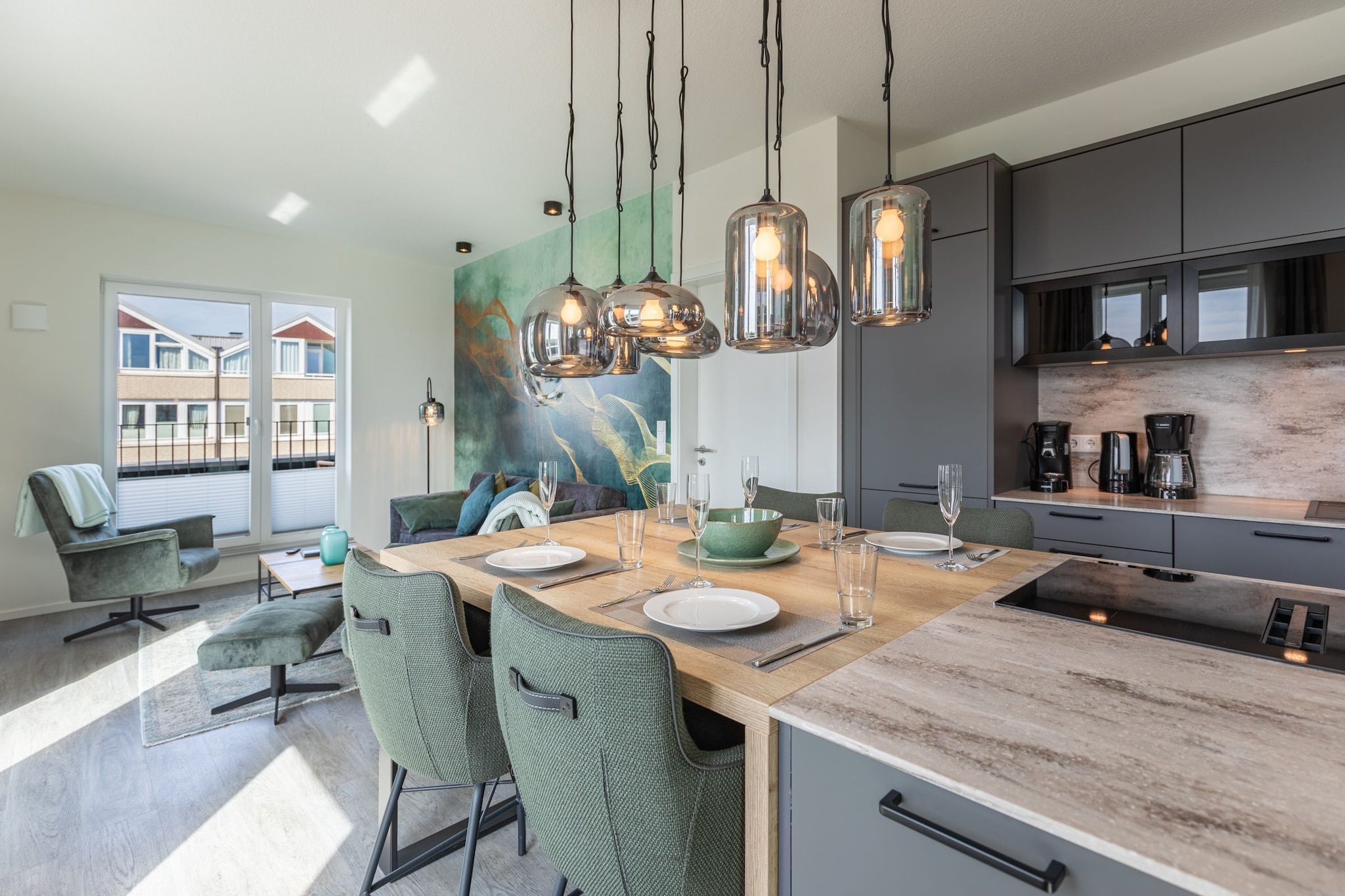 Penthouse de Luxe auf Nordstrand-Eetkamer