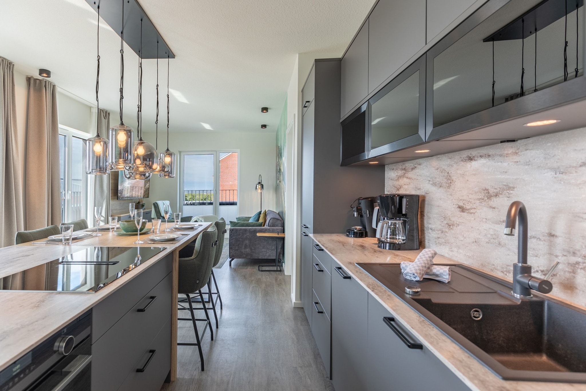 Penthouse de Luxe auf Nordstrand-Keuken