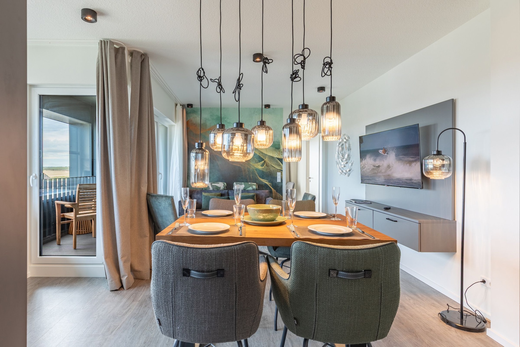 Wattblick de Luxe auf Nordstrand-Eetkamer