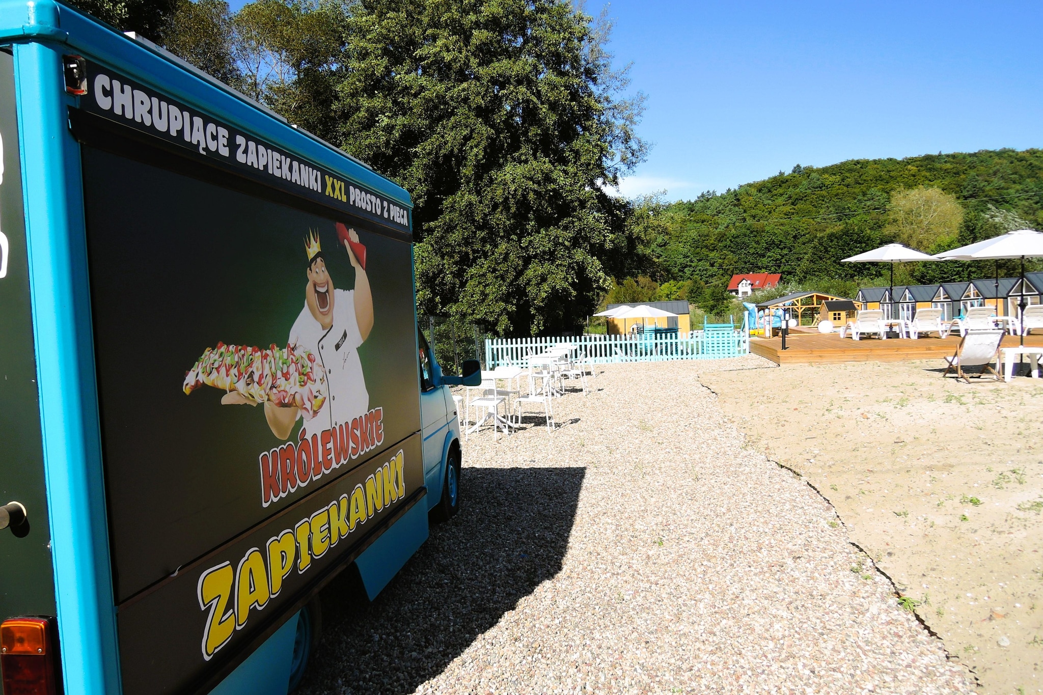 Turkusowa osada Wapnica-Jardins en été