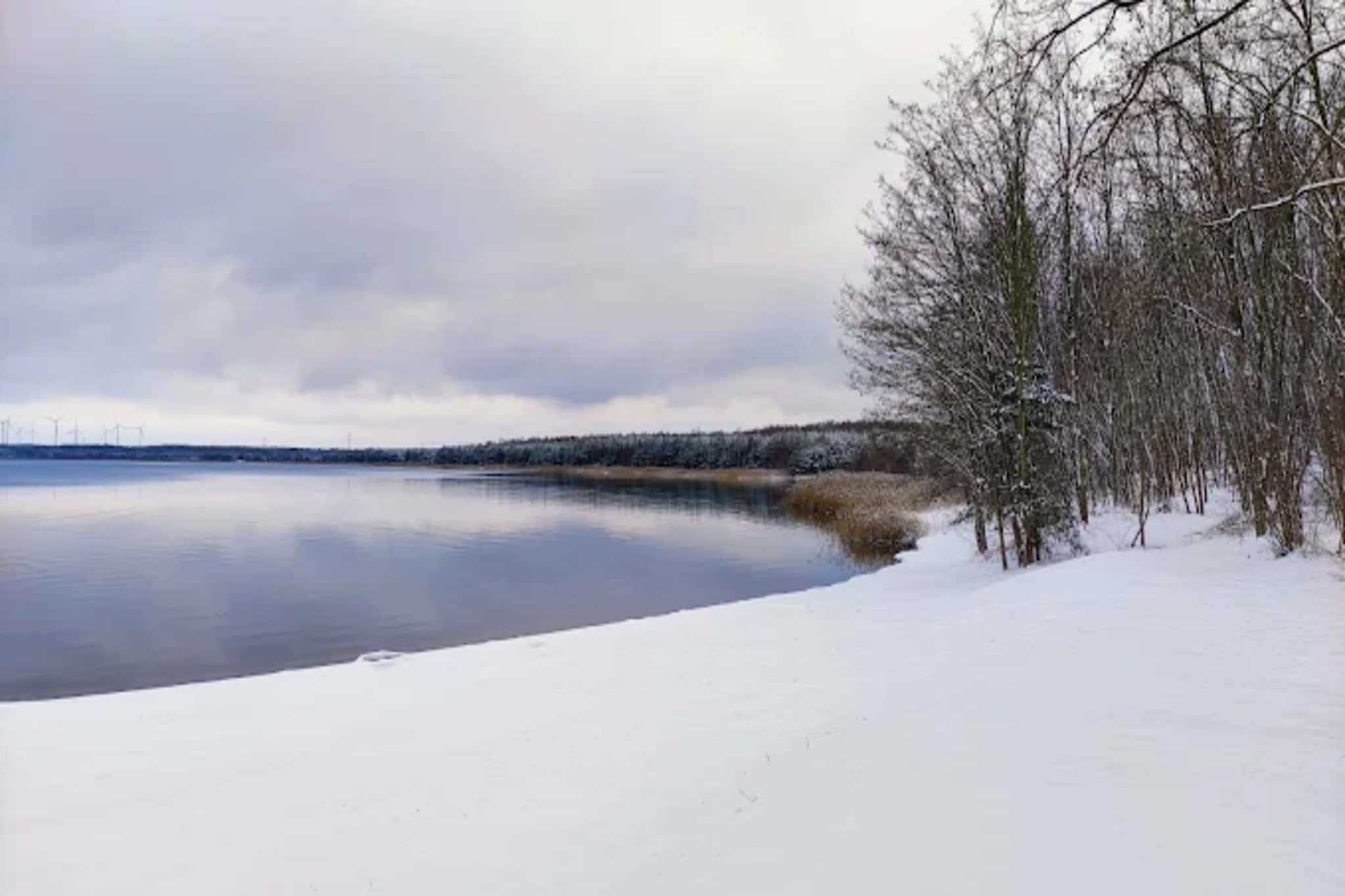 Hausboot am Gräbendorfer See-Gebieden zomer 1km
