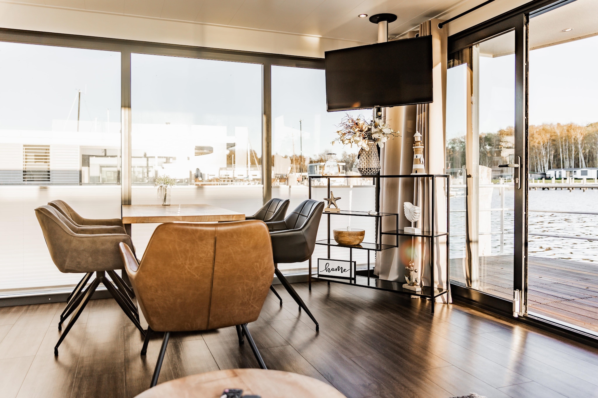 Hausboot in Peenemünde-Woonkamer