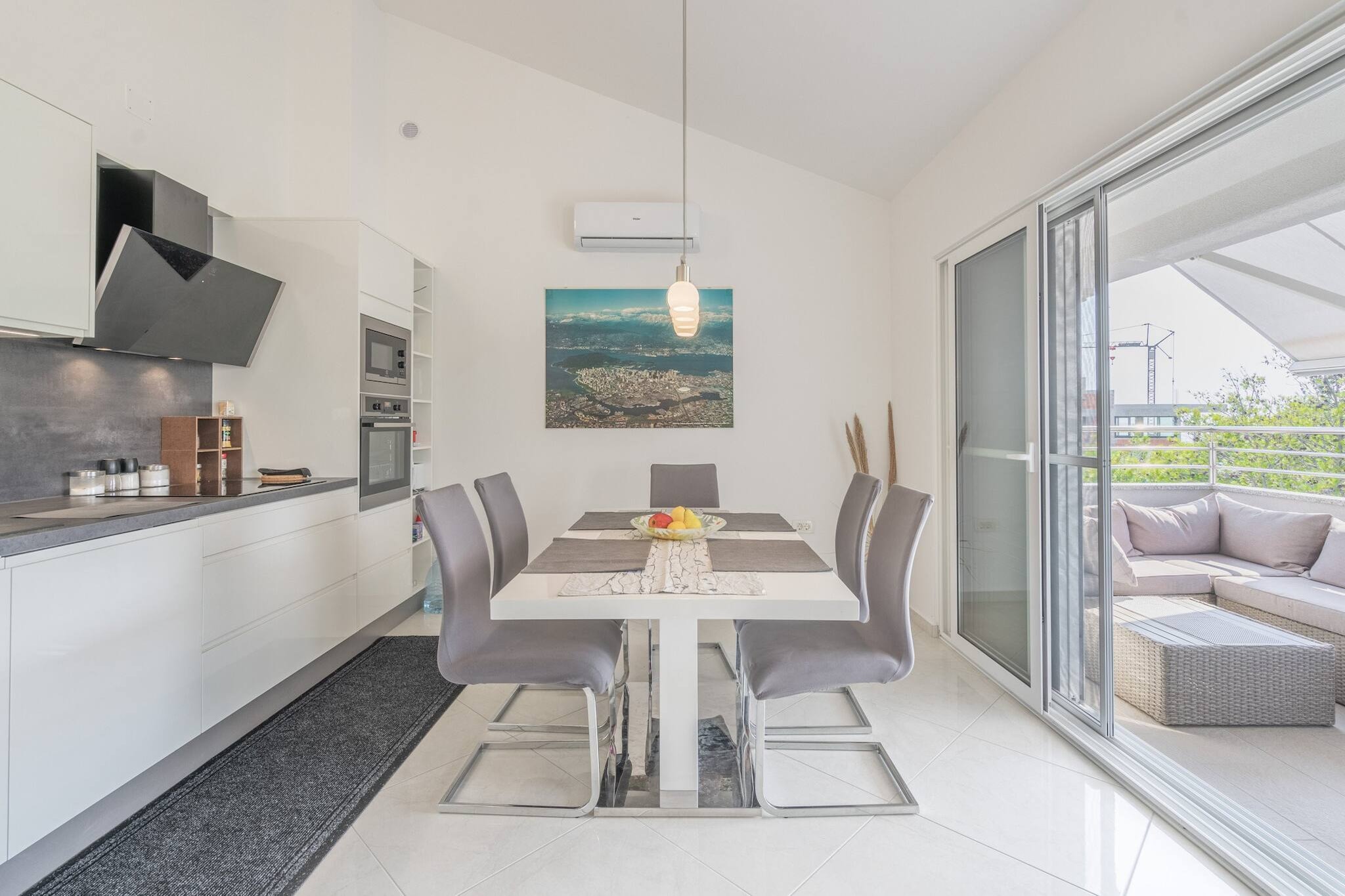 Sea view apartment Privlaka-Salle à manger