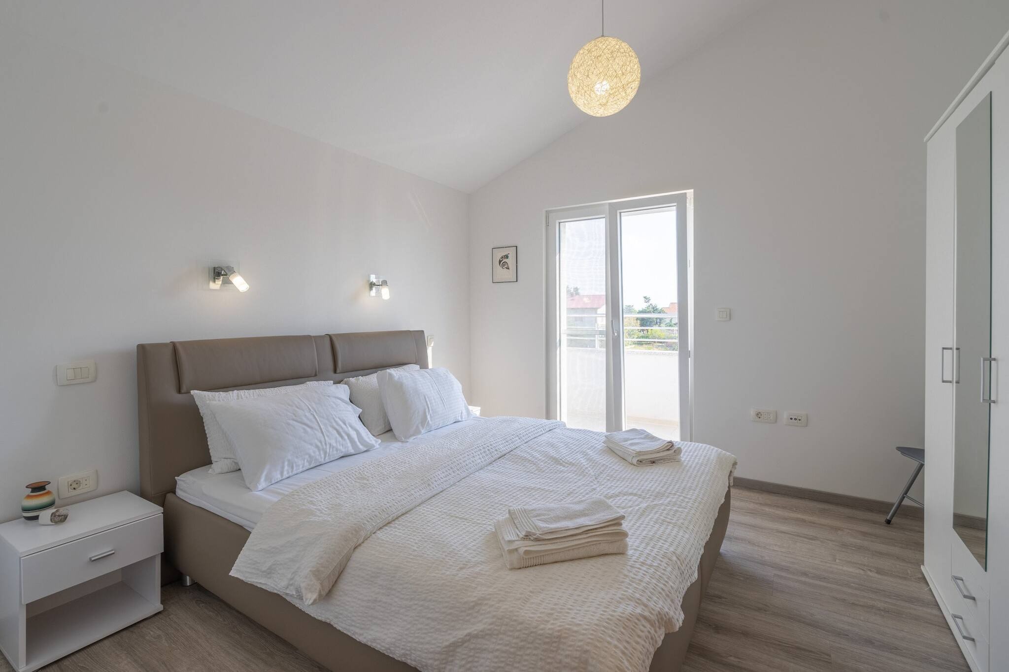 Sea view apartment Privlaka-Chambre