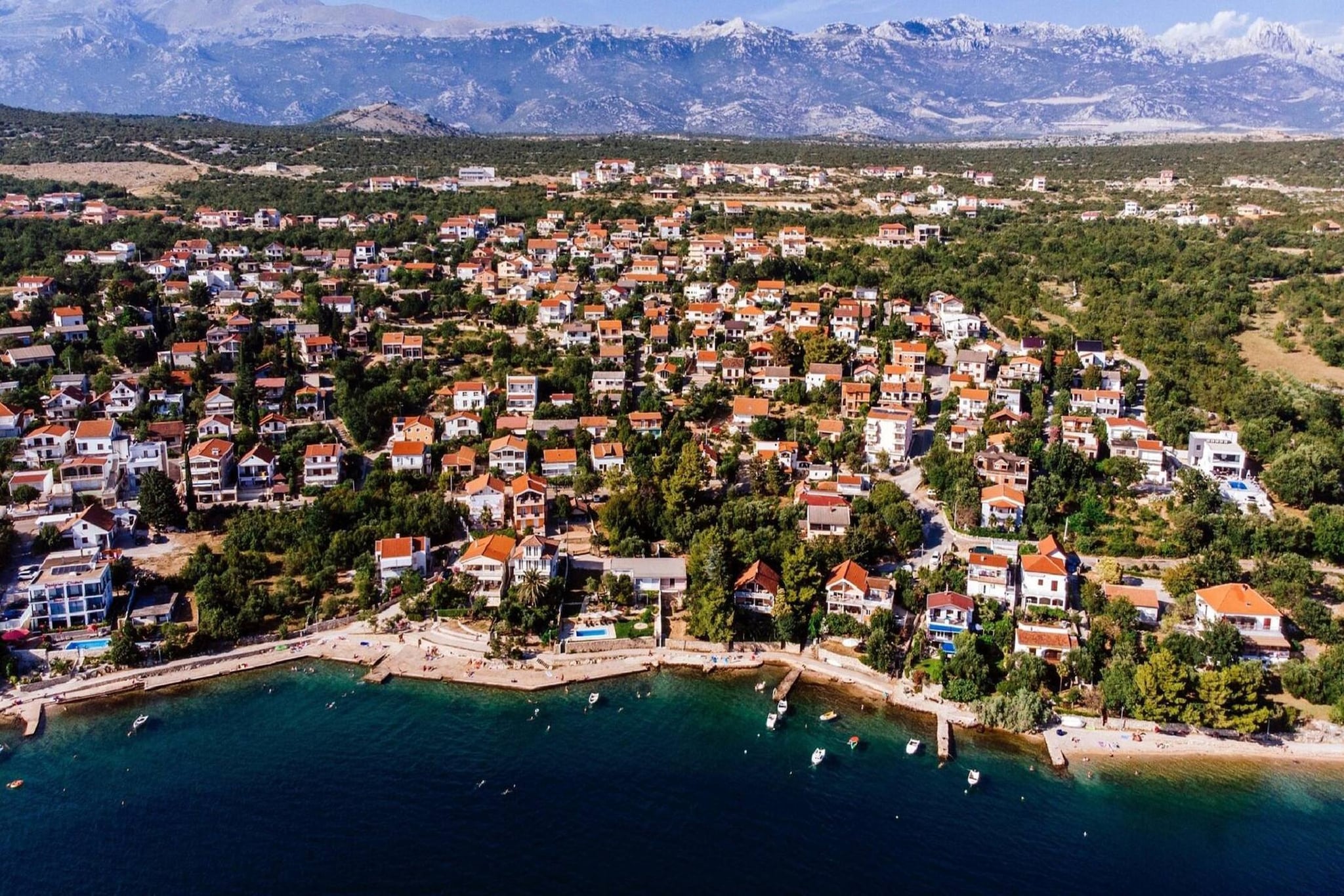 Sea view apartment Dajana-Gebiete Sommer 20 km