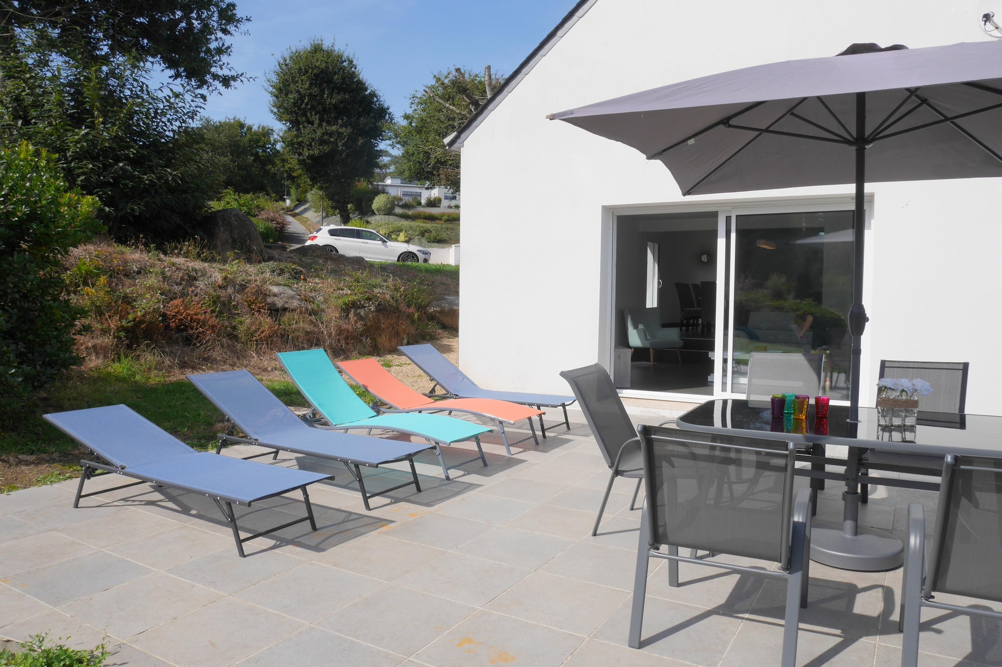 Komfortables Ferienhaus in Douarnenez-Tréboul-Terrasbalkon