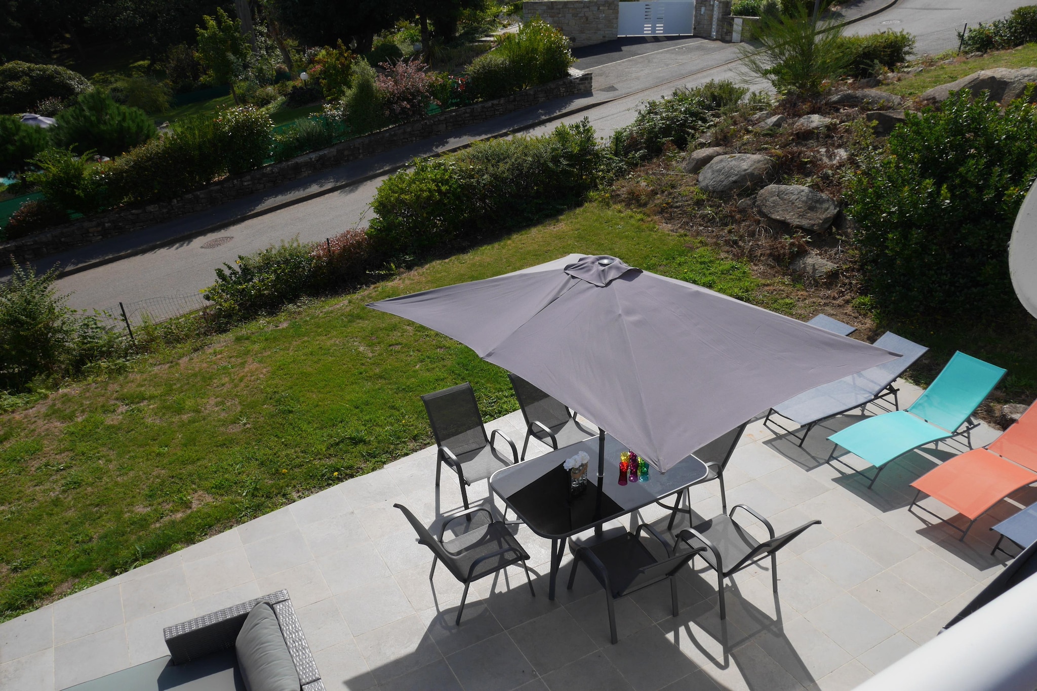 Komfortables Ferienhaus in Douarnenez-Tréboul-Terrasbalkon