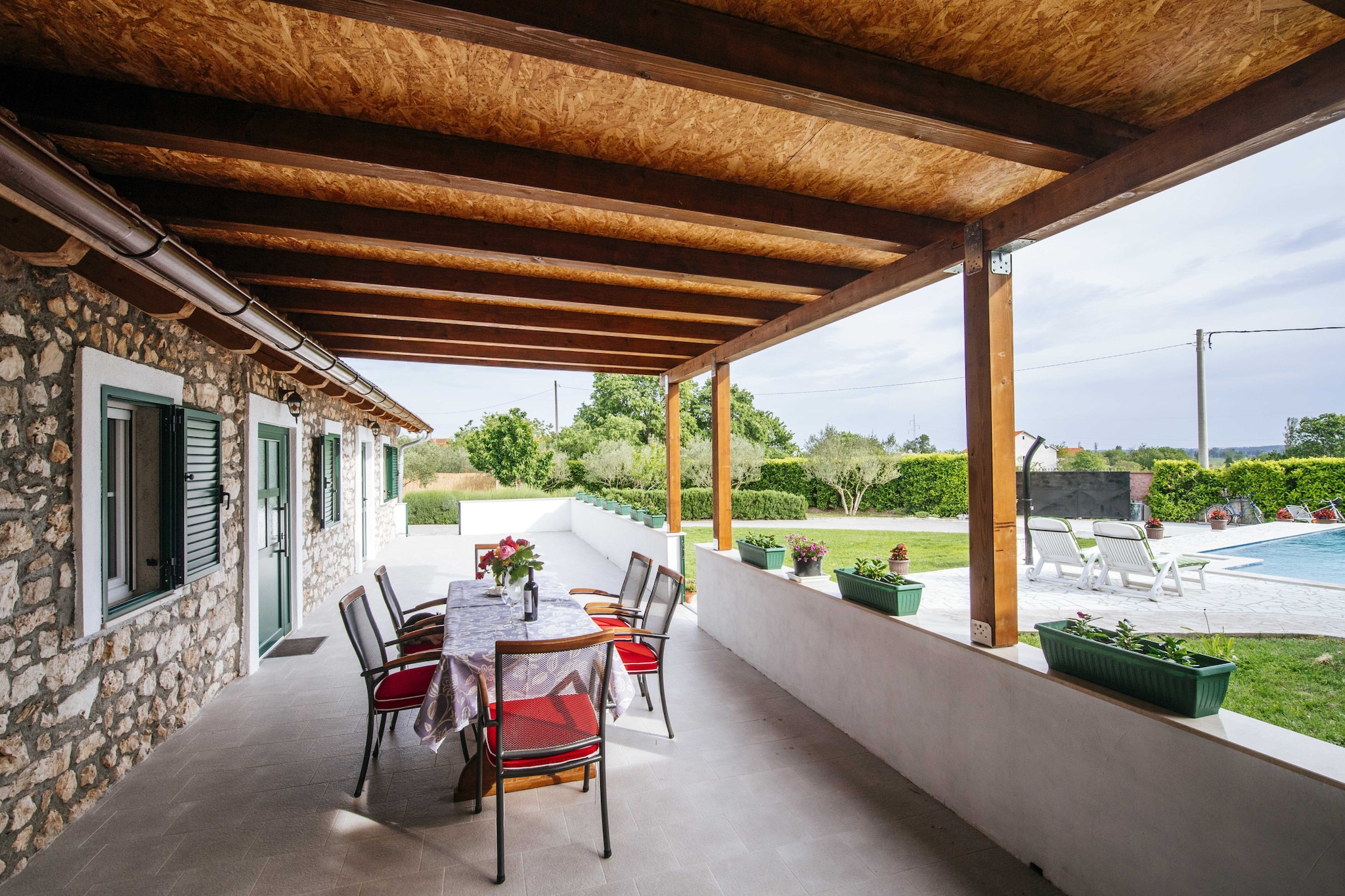 Authentic stone house Momo-Terrasse / balcon