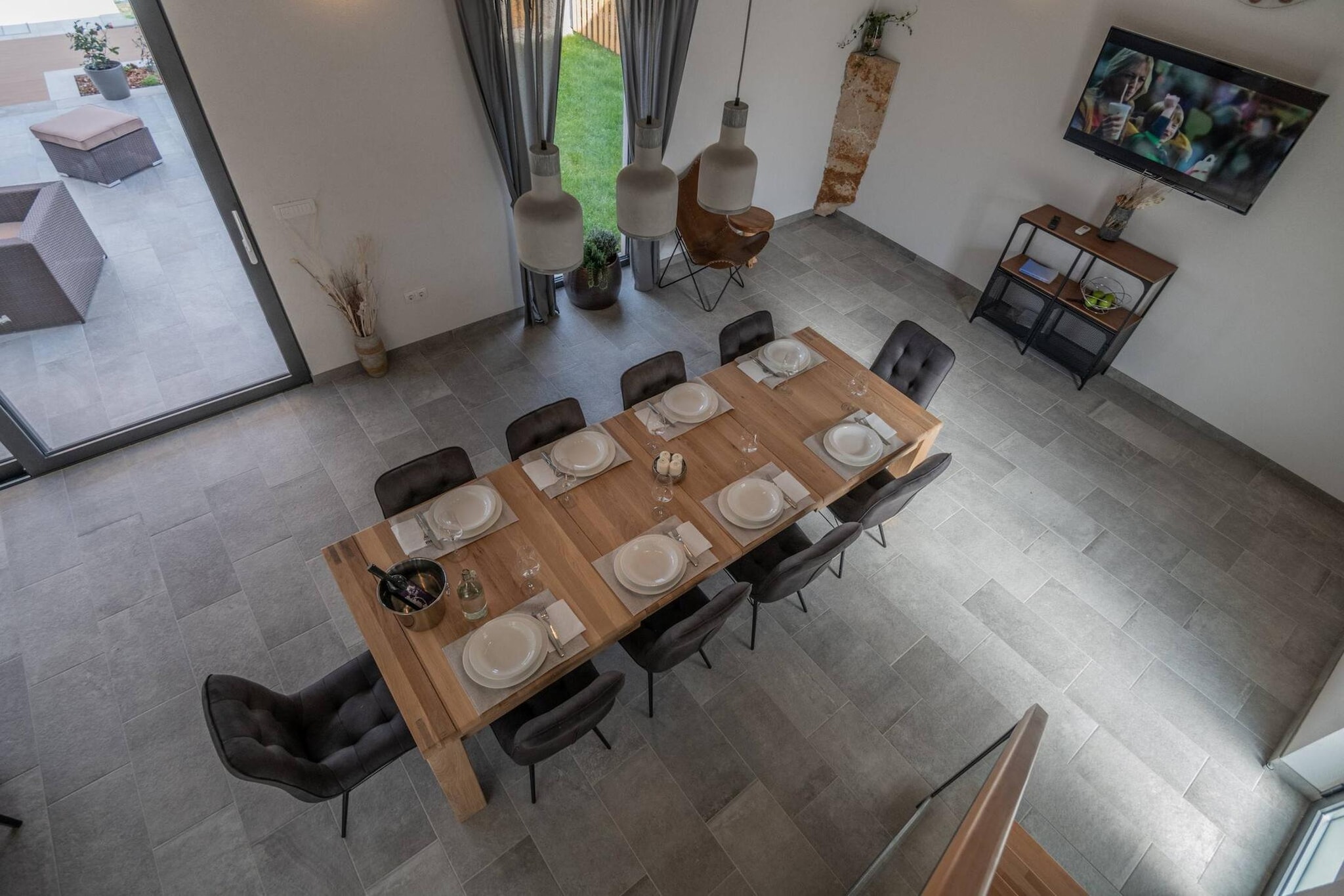 Luxury Villa Prolozac-Esszimmer