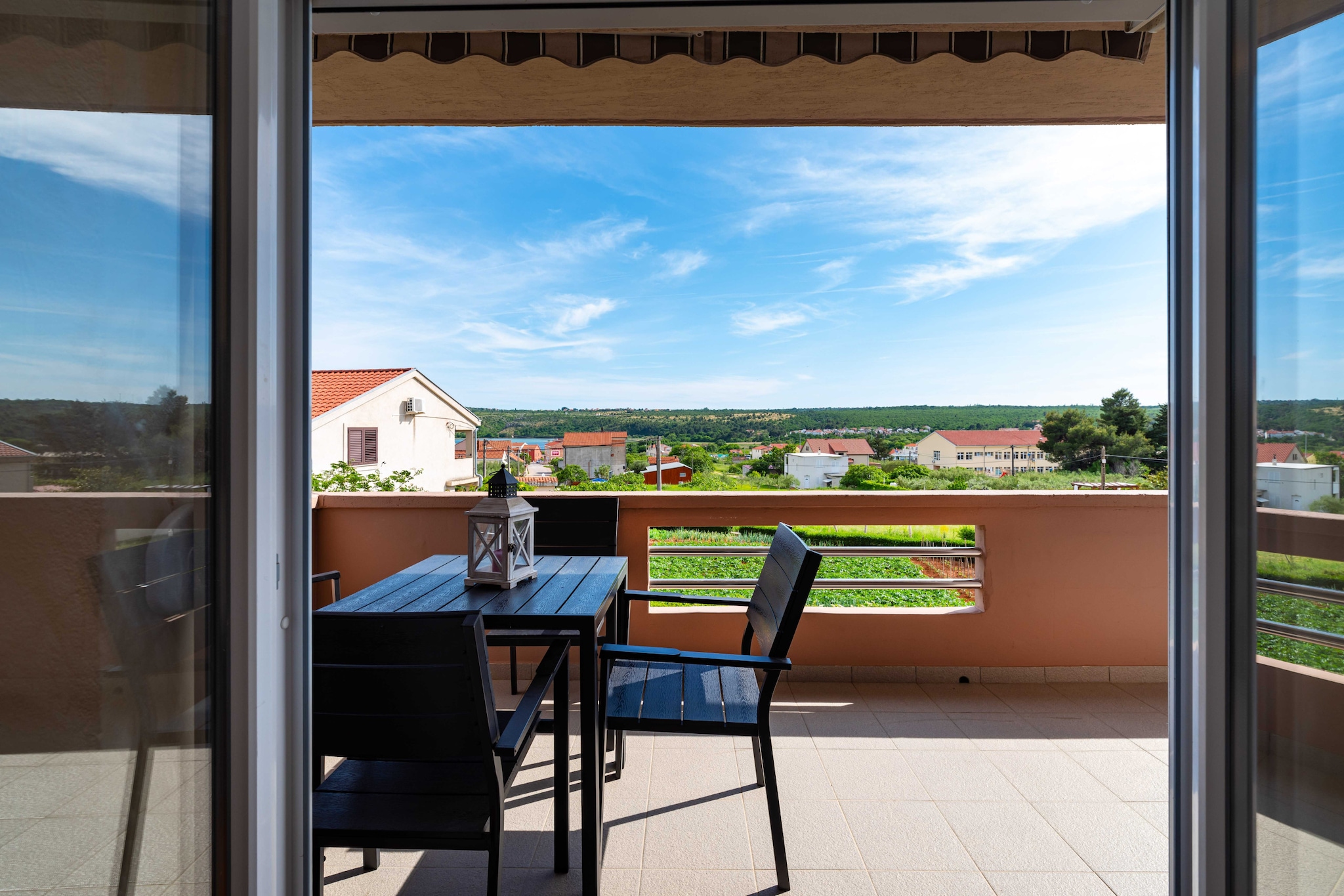 Sea view apartment Nika-Terrasse/Balkon