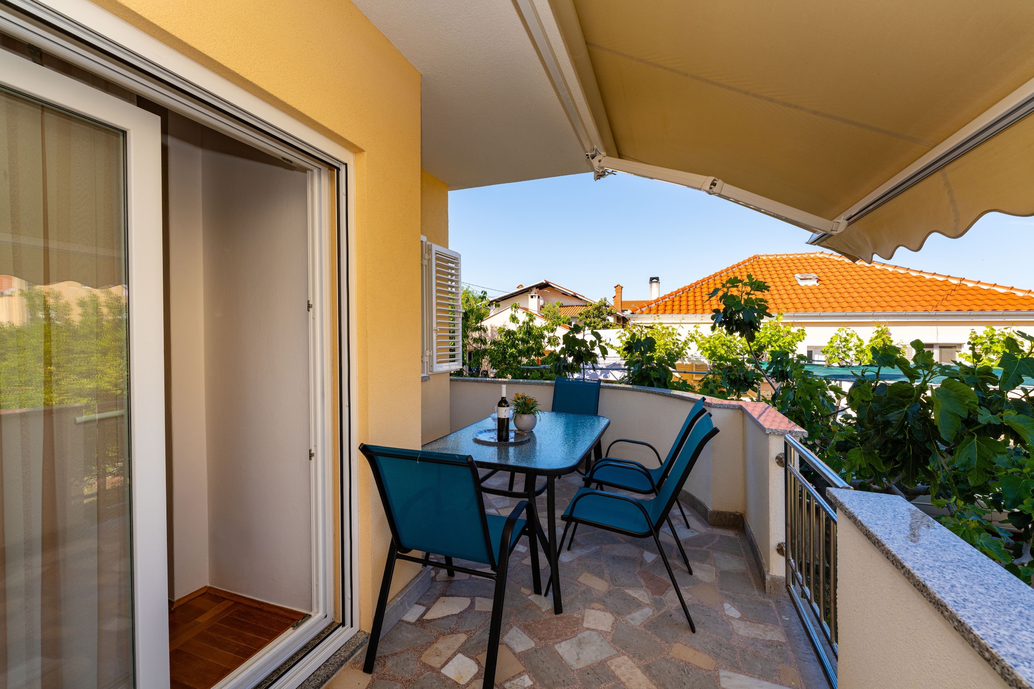 Beach house Privlaka-Terrasse / balcon