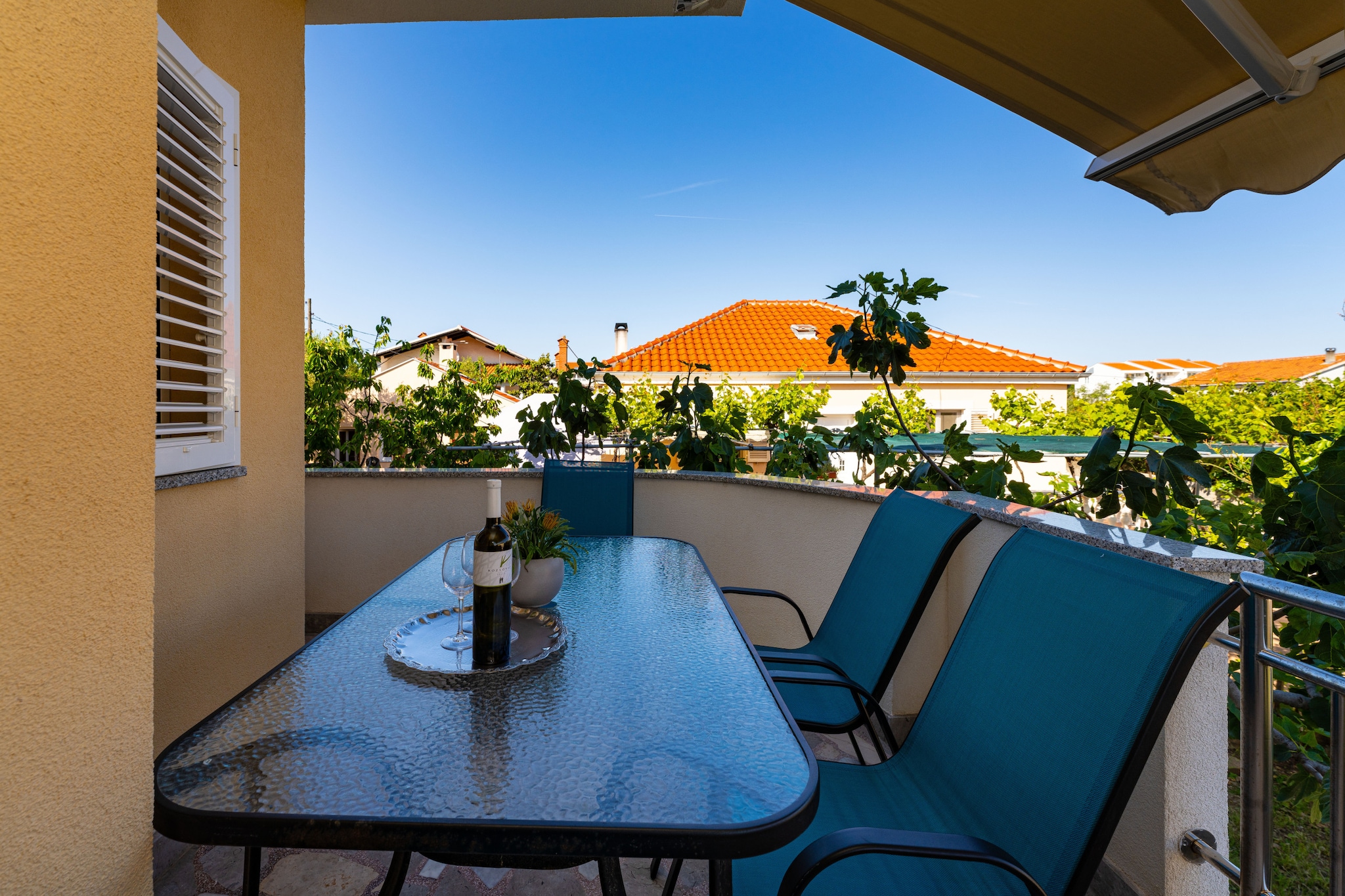 Beach house Privlaka-Terrasse / balcon