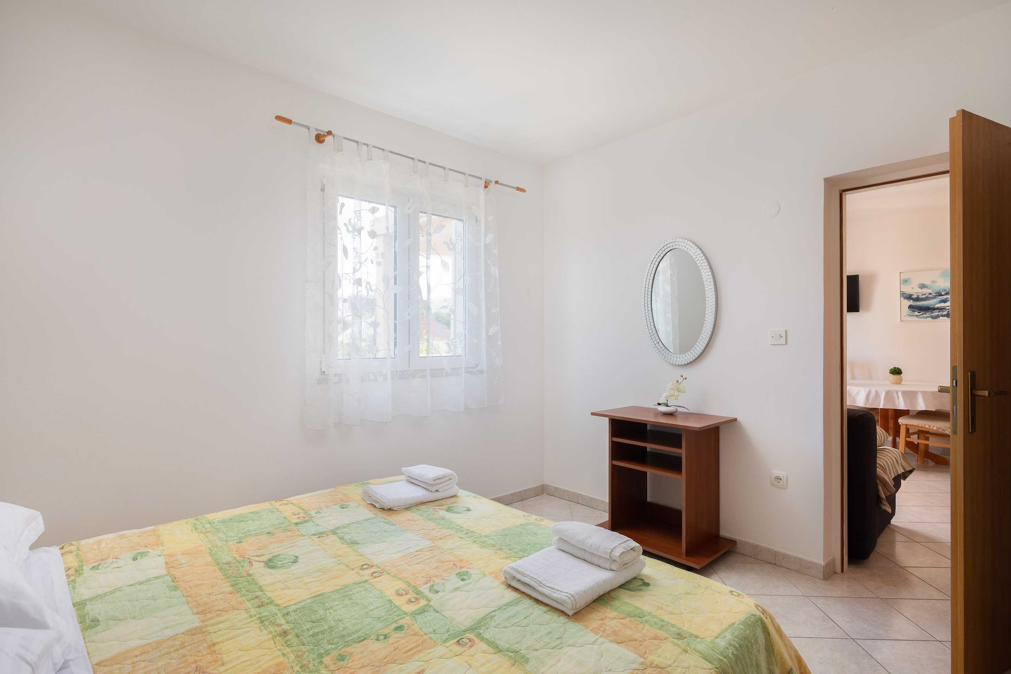 Apartments Bella Vista -One Bedroom Apartment with Terrace and Sea View (A2)-Chambre