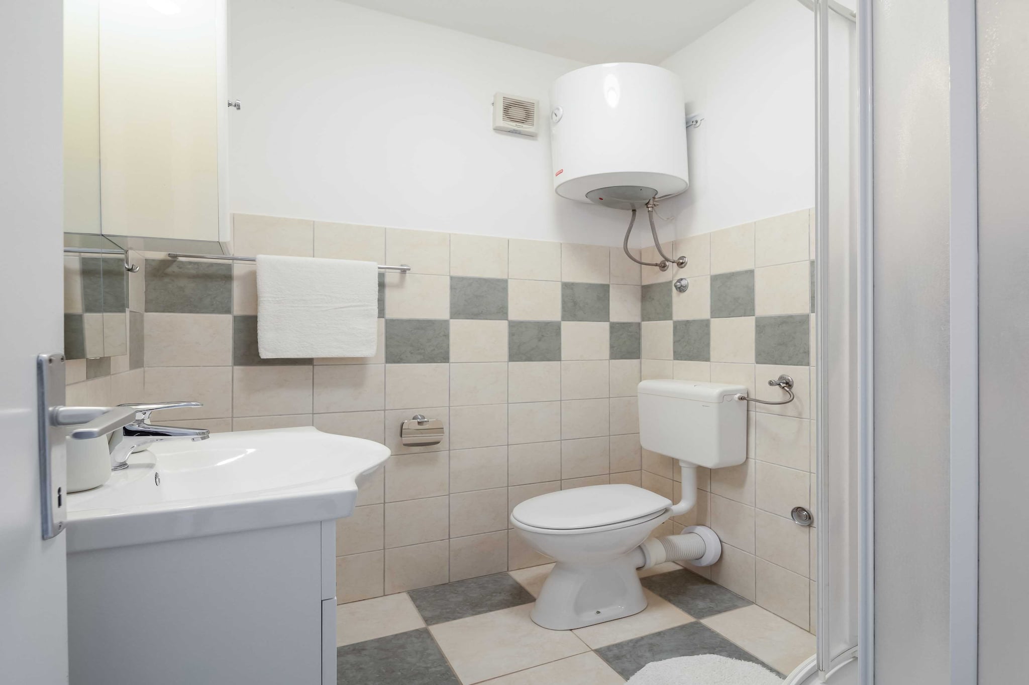 Apartments Bella Vista -One Bedroom Apartment with Terrace and Sea View (A2)-Salle de bain