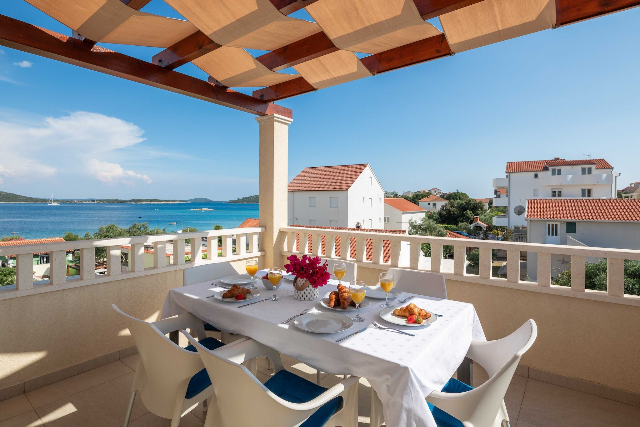 Apartment Bella Vista - Three Bedroom Apartment with Terrace  and Sea View(A6)-Terrasse