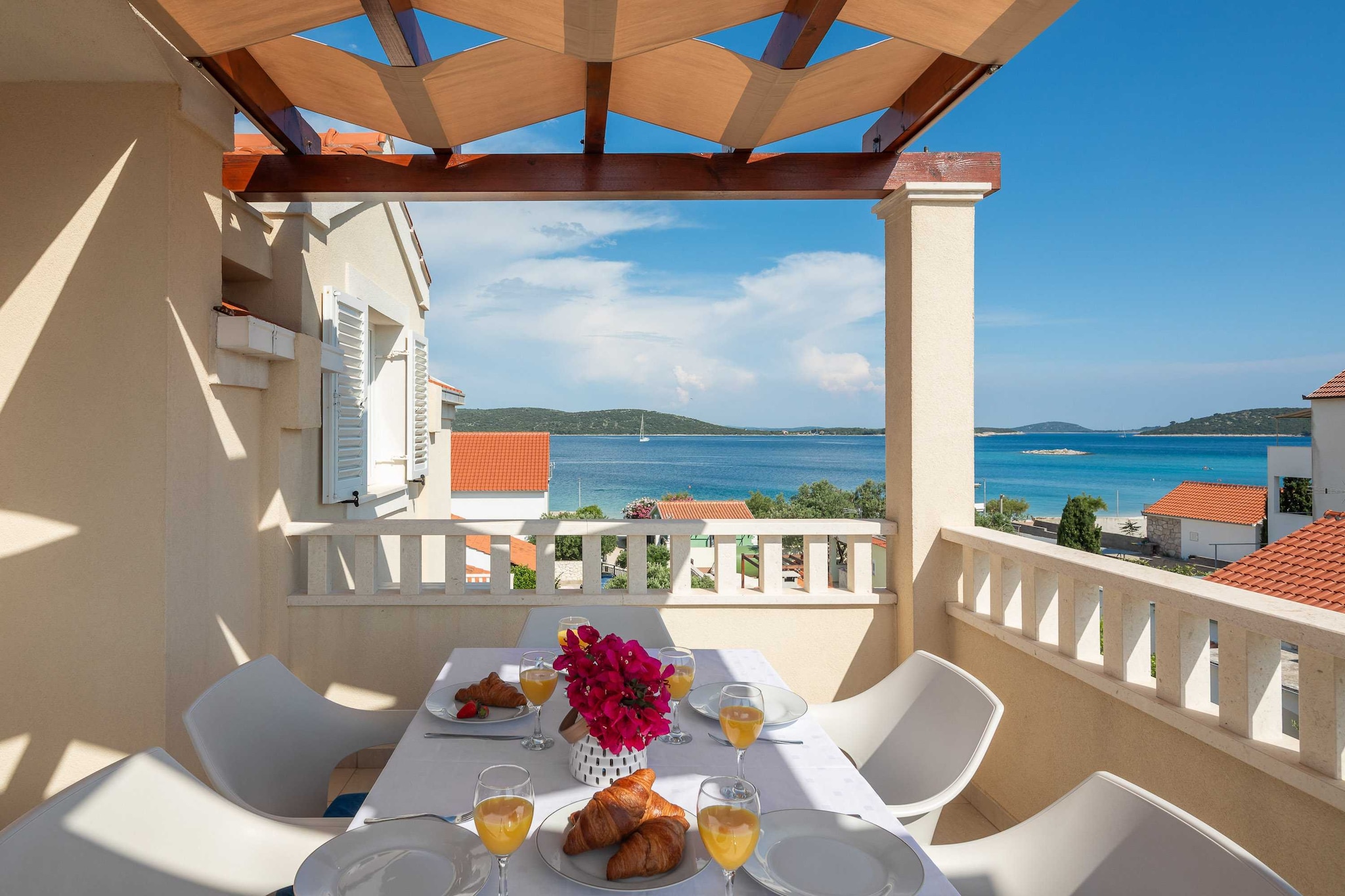 Apartment Bella Vista - Three Bedroom Apartment with Terrace  and Sea View(A6)-Terrasse