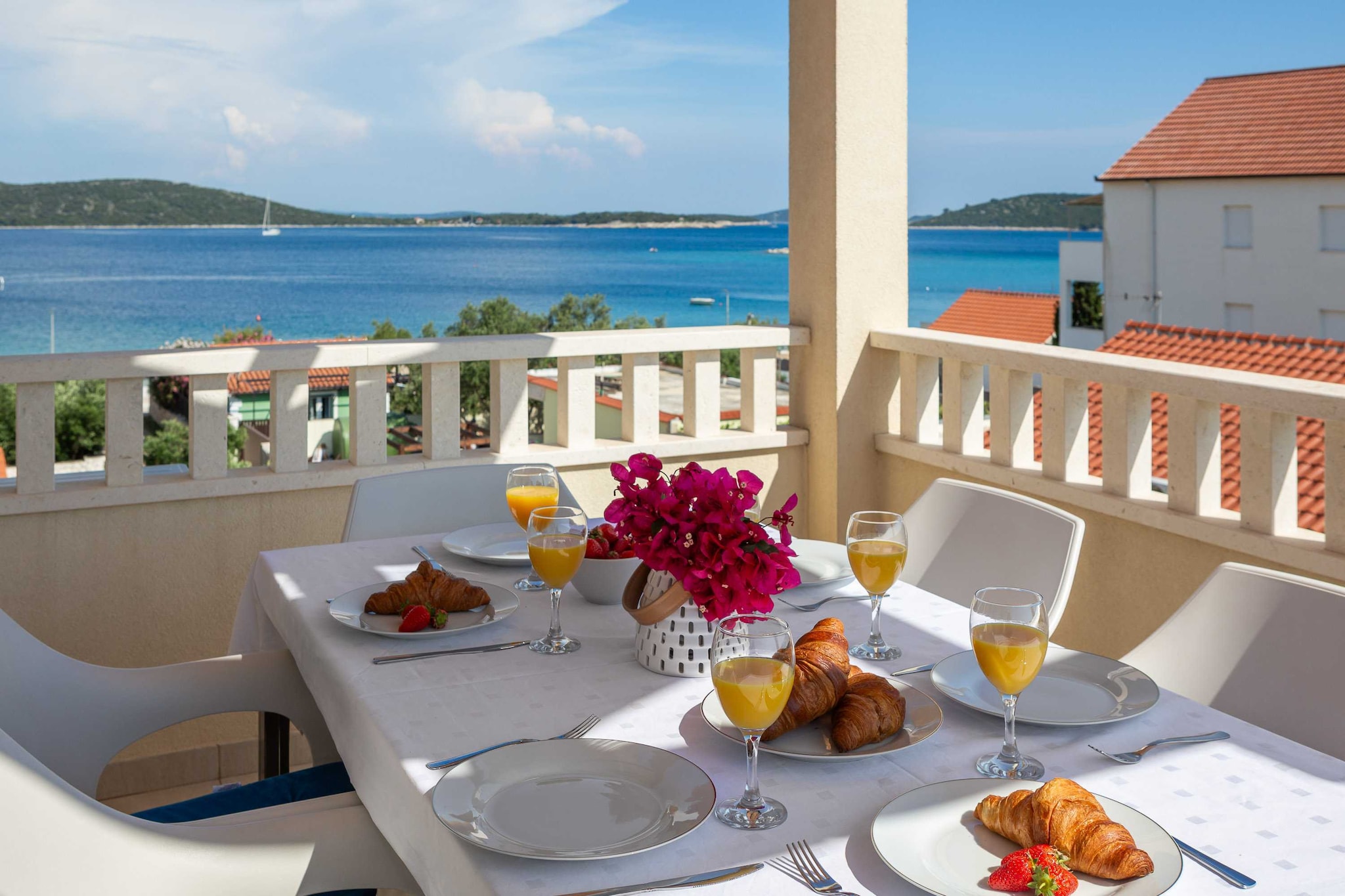 Apartment Bella Vista - Three Bedroom Apartment with Terrace  and Sea View(A6)-Terrasse