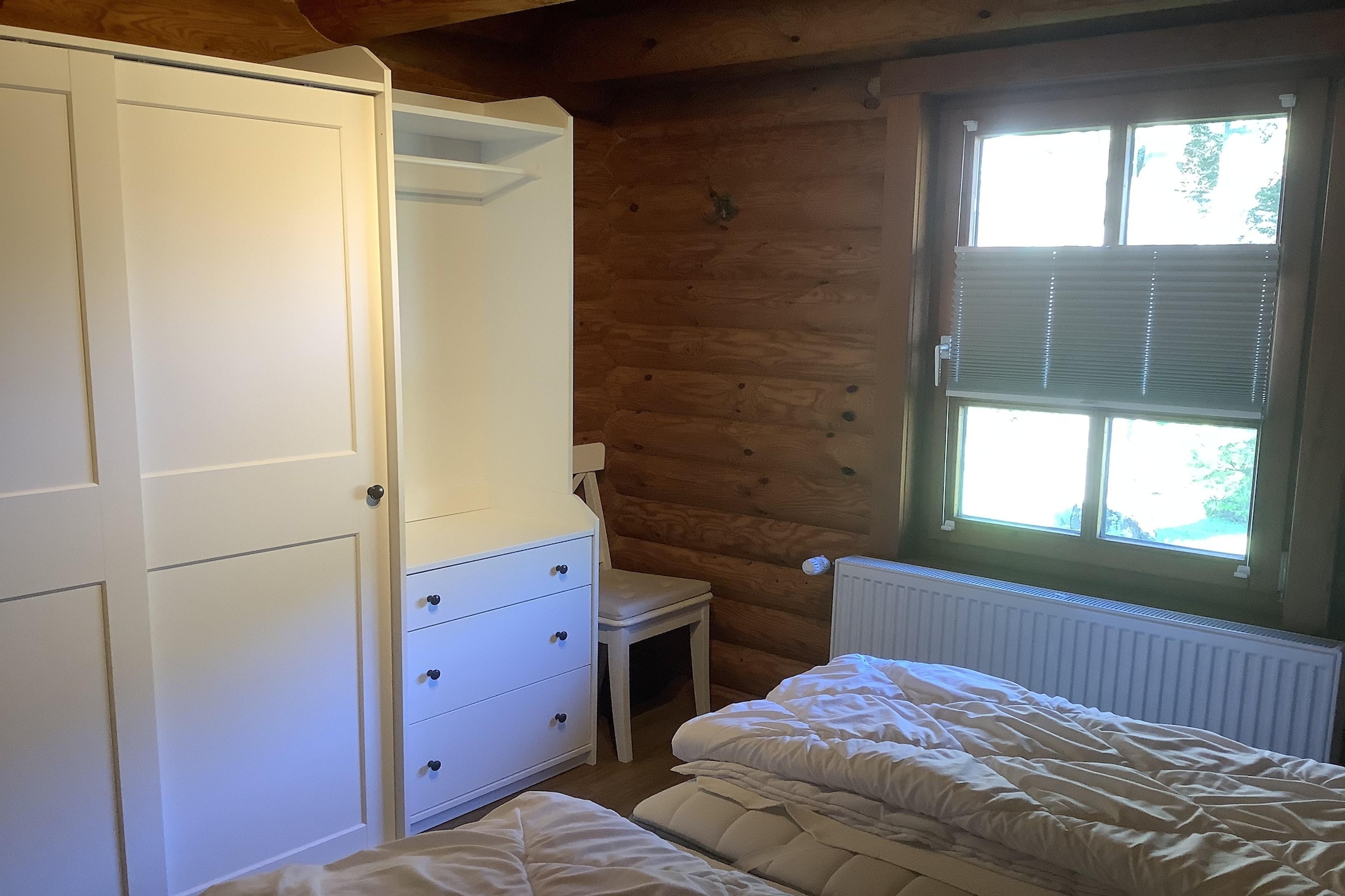 Blockhaus-Schlafzimmer
