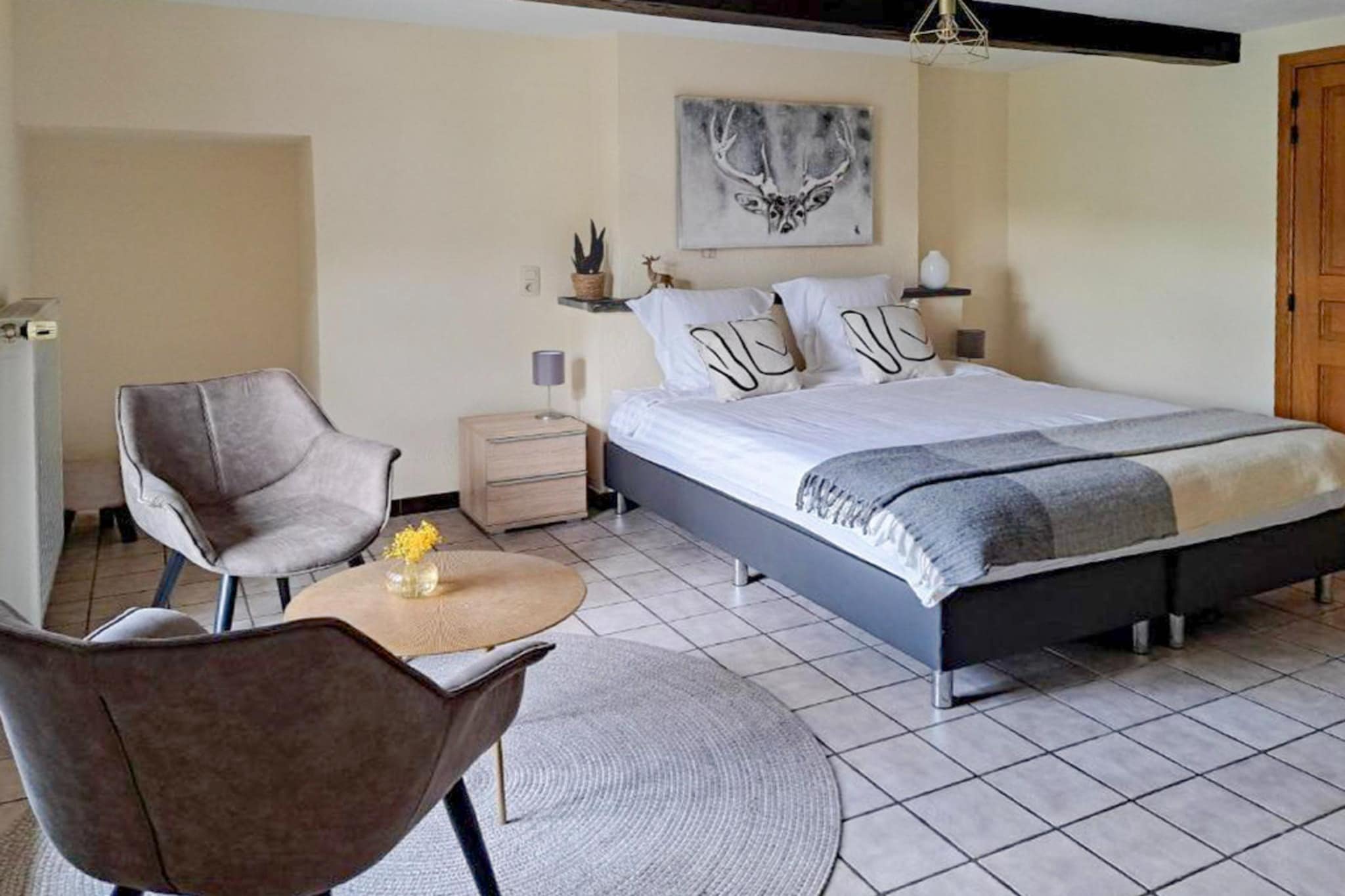 Au Coeur d'Alle - Triple Room with Bathroom-Schlafzimmer