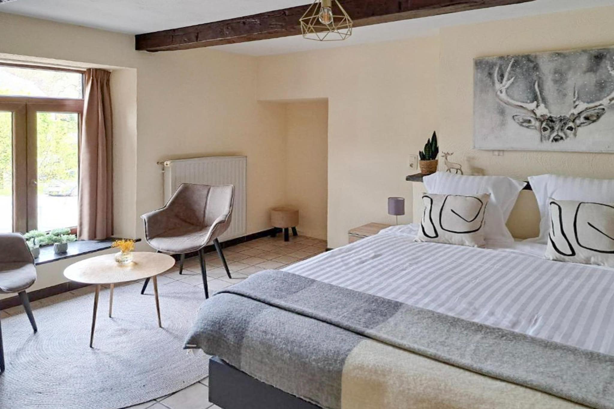 Au Coeur d'Alle - Triple Room with Bathroom