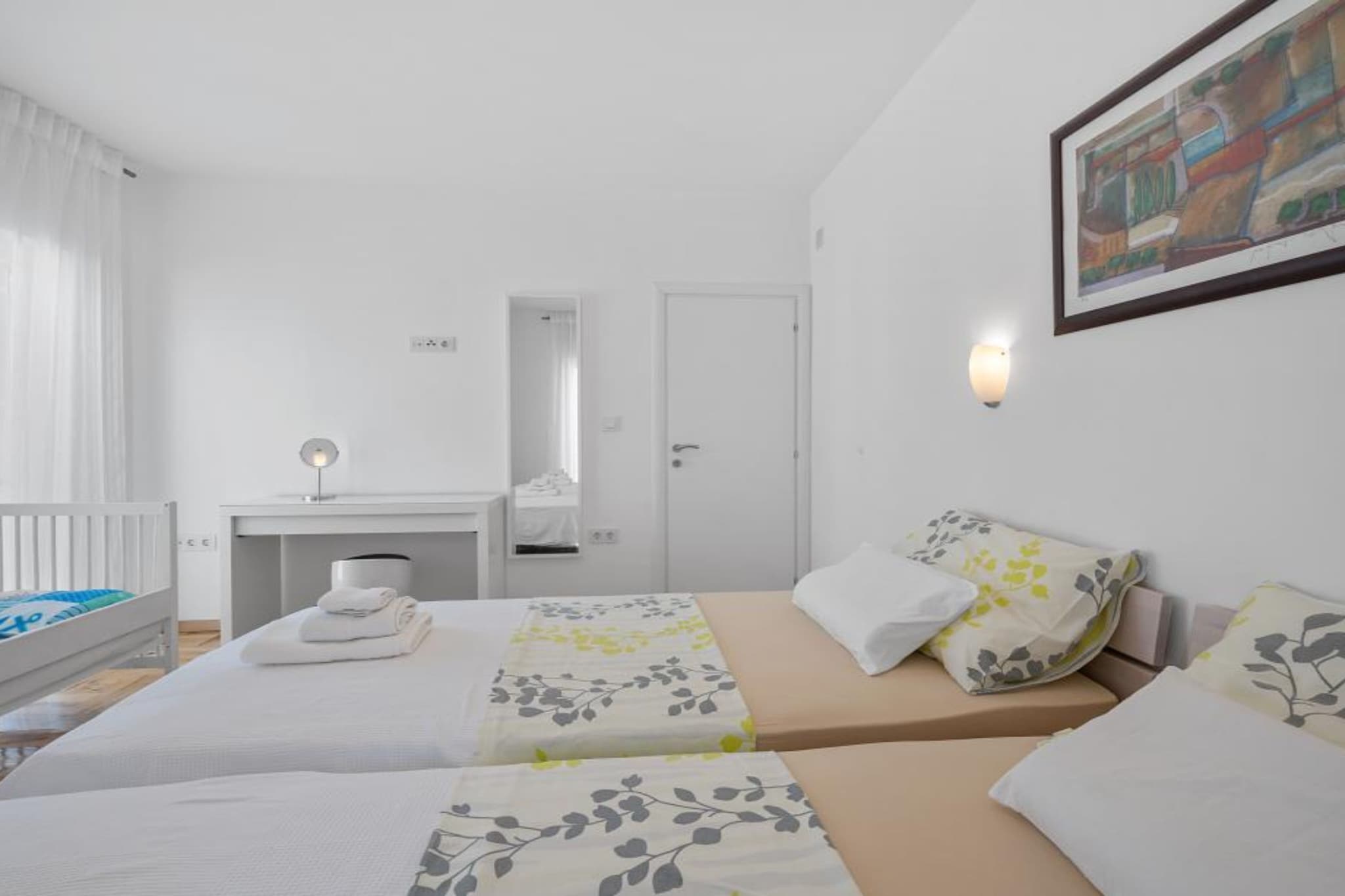 Apartments Villa Salvia Adriatica Grebaštica - Two Bedroom Apartment With Terrace And Sea View (Adriatica)-Slaapkamer