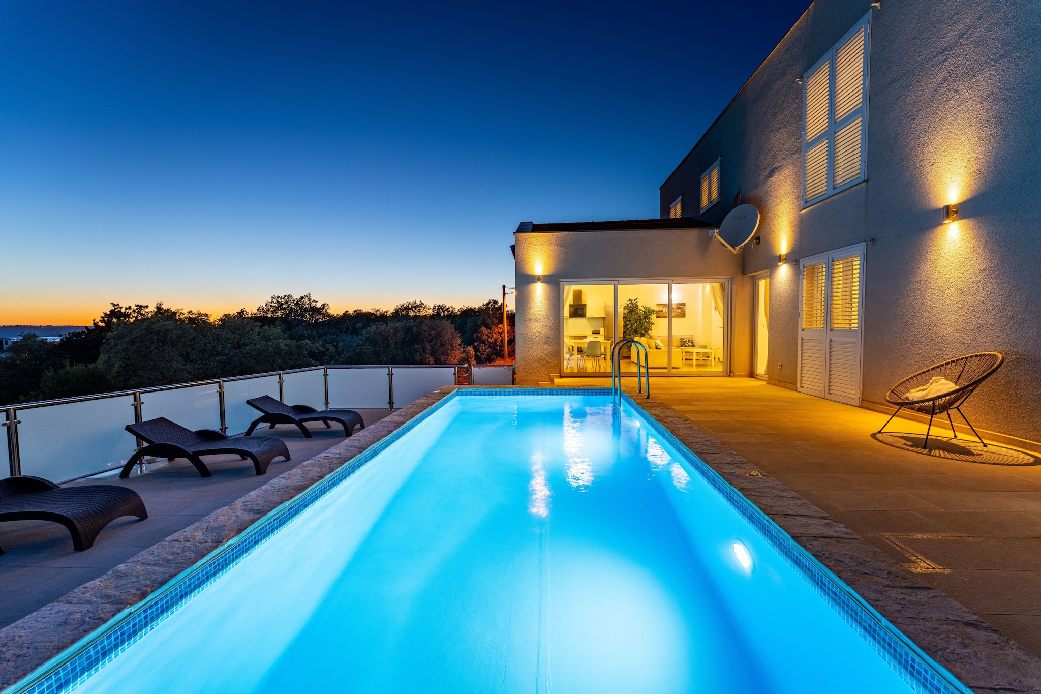 Sea view Villa Anpero-Schwimmbad