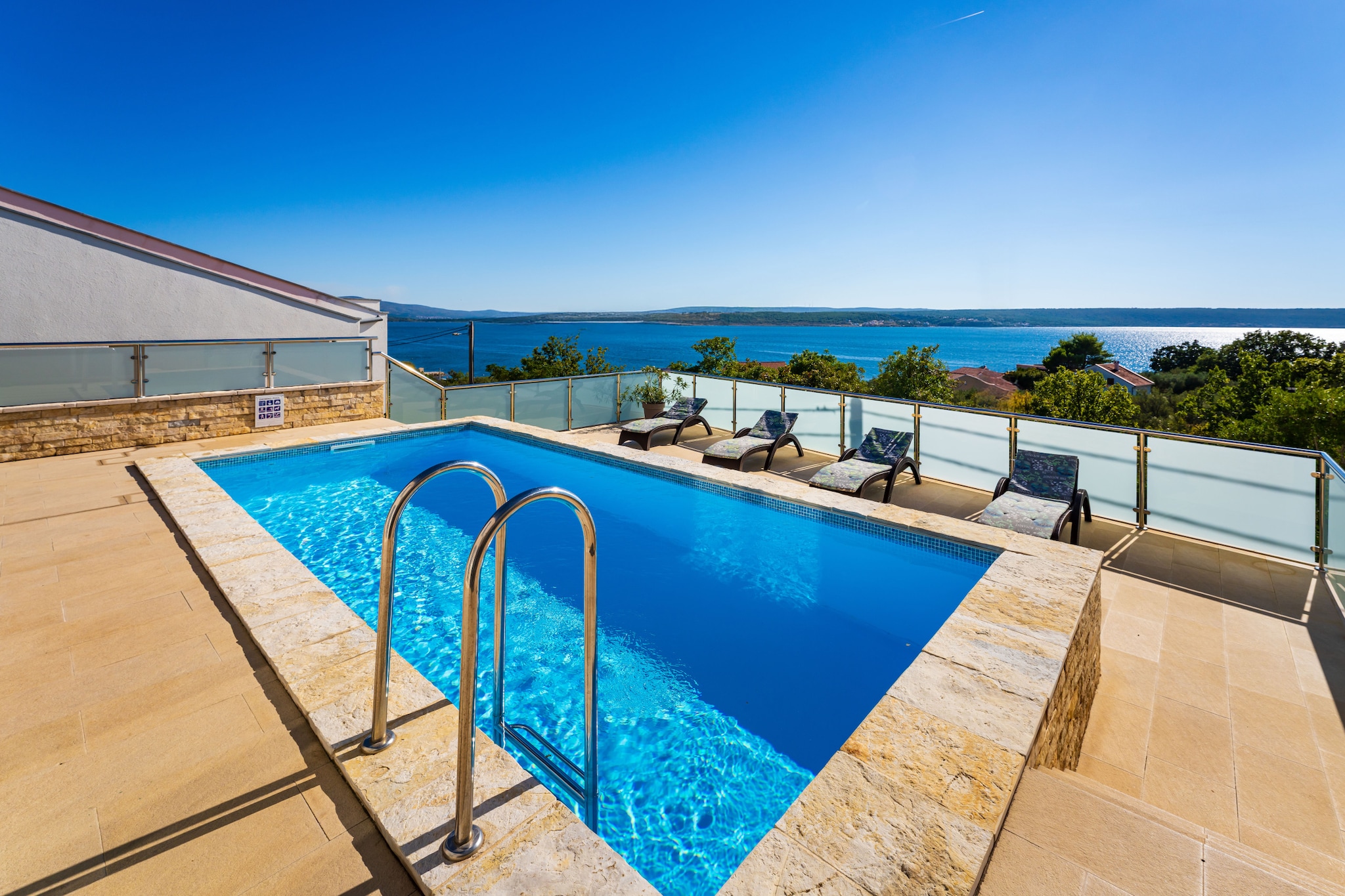 Sea view Villa Anpero-Schwimmbad